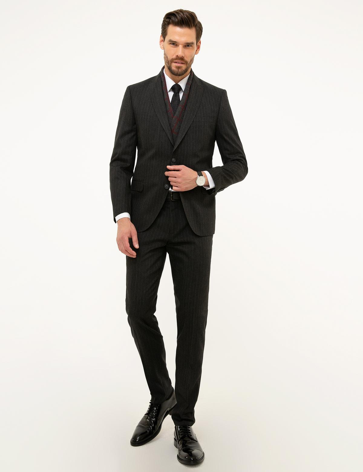 Füme Ekstra Slim Fit Takım Elbise