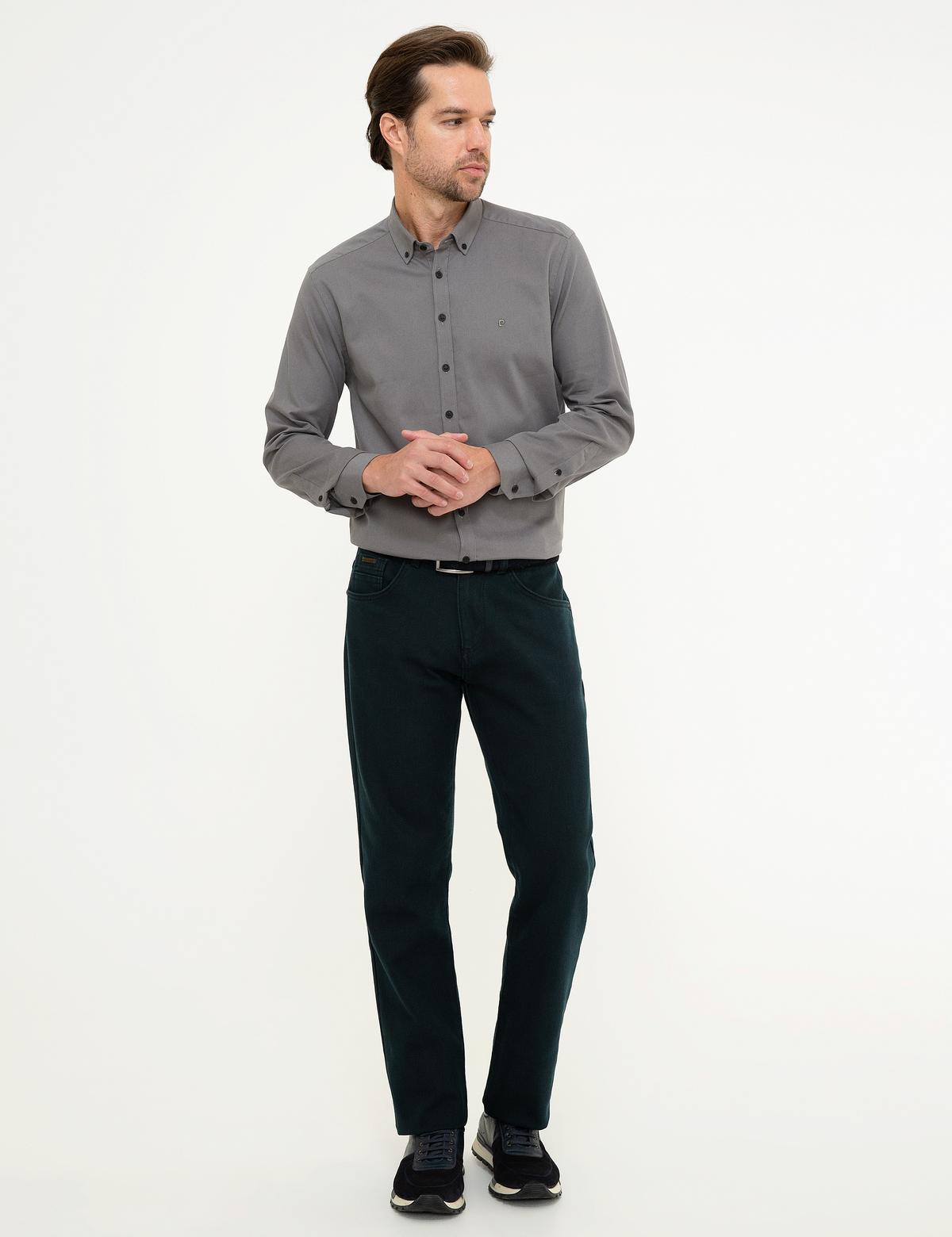 Haki Straight Fit Jean Pantolon