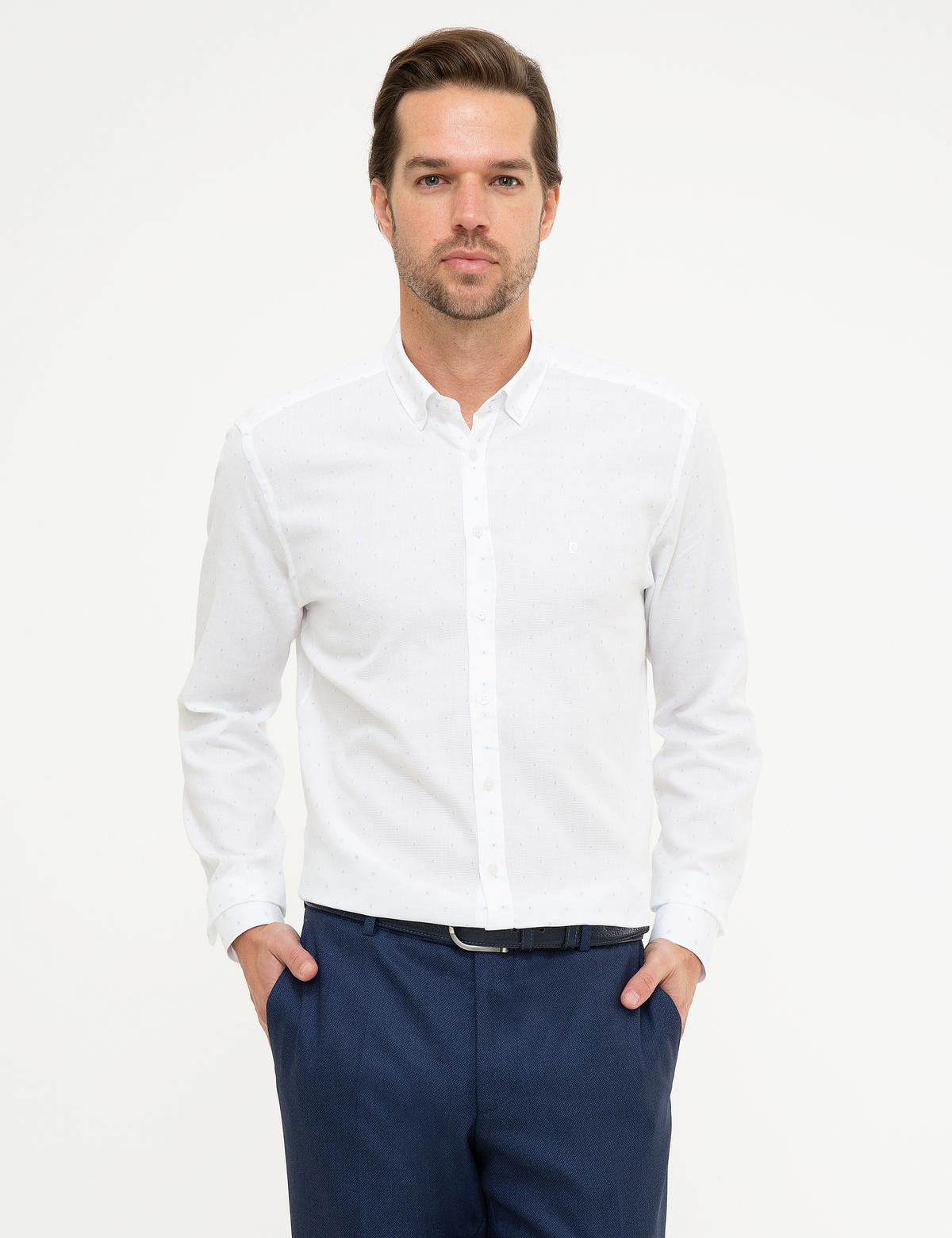 Mavi Slim Fit Gömlek