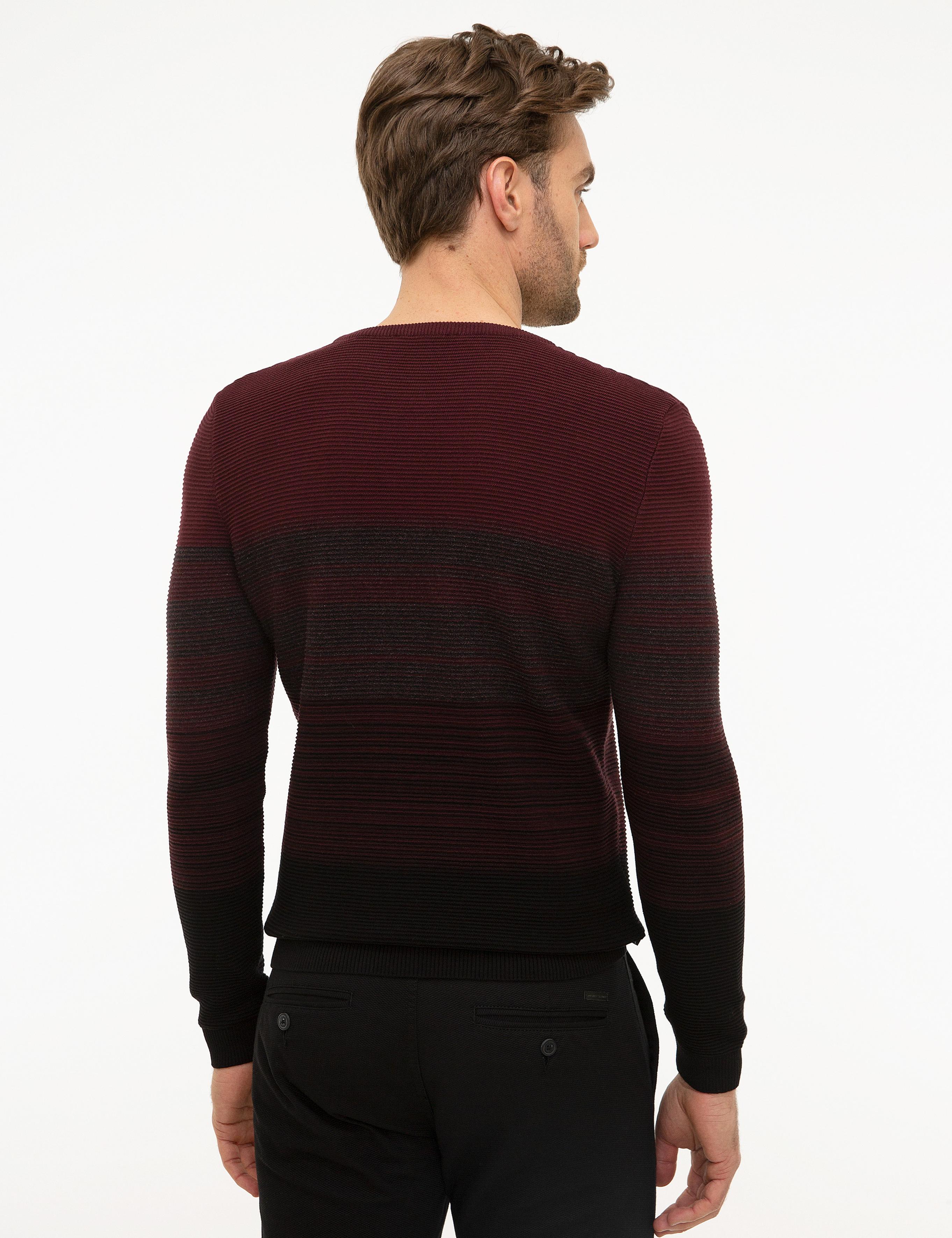 Antrasit Melanj Slim Fit Triko Kazak