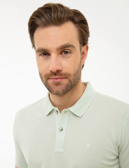Açık Yeşil Slim Fit Basic Polo Yaka T-Shirt