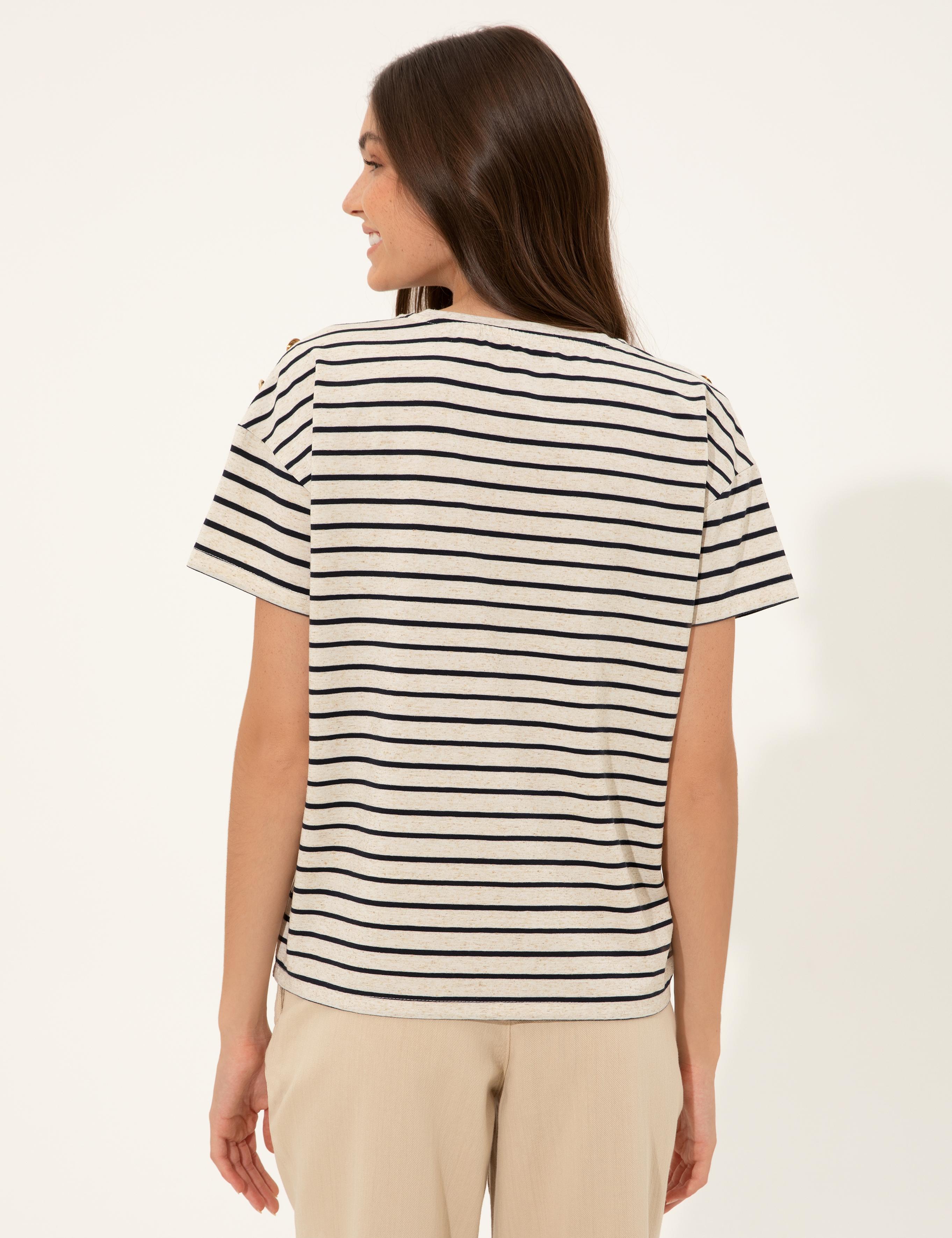 Krem Crop Top Tişört