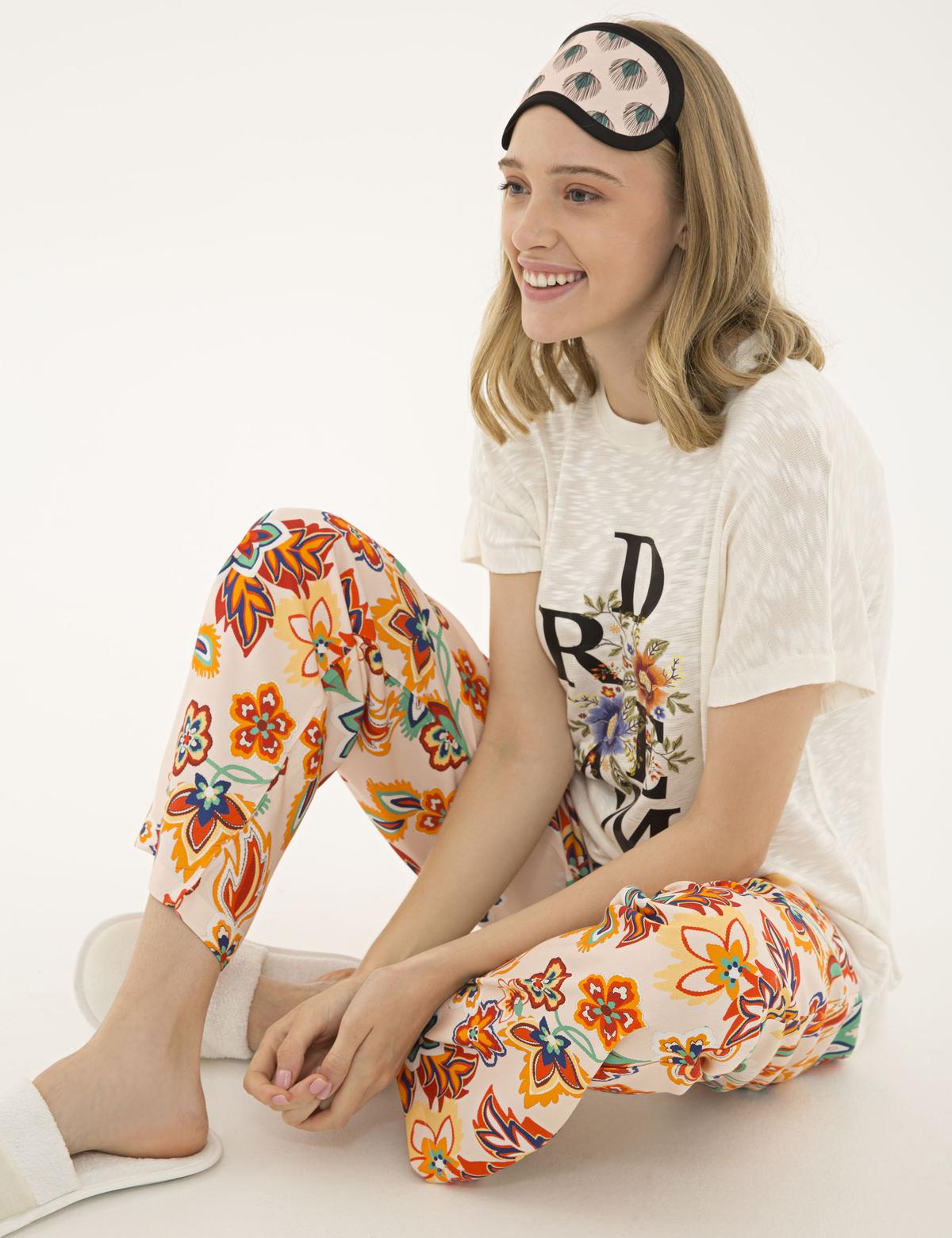 Ekru Pijama Takım