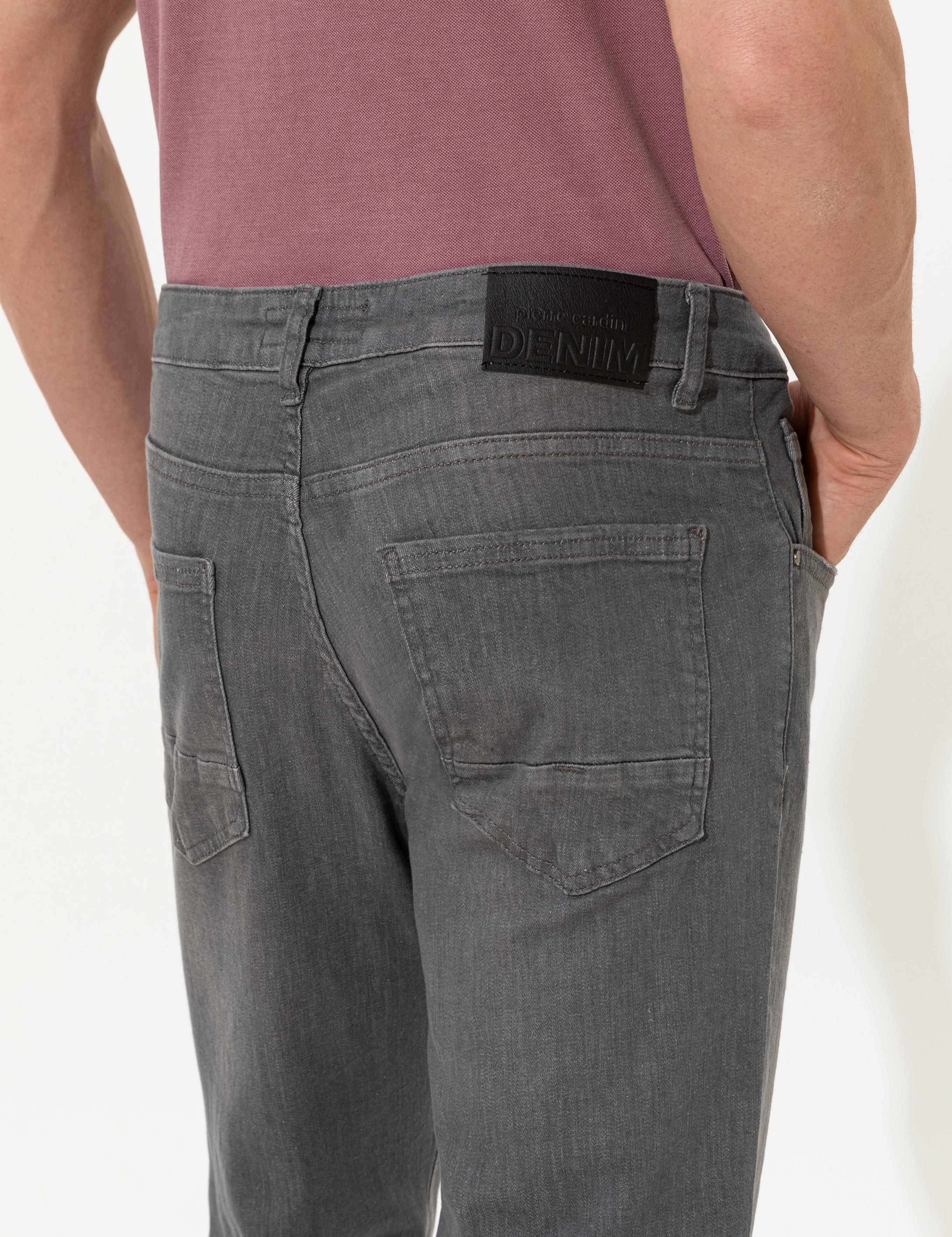 Gri Straight Fit Jean Pantolon