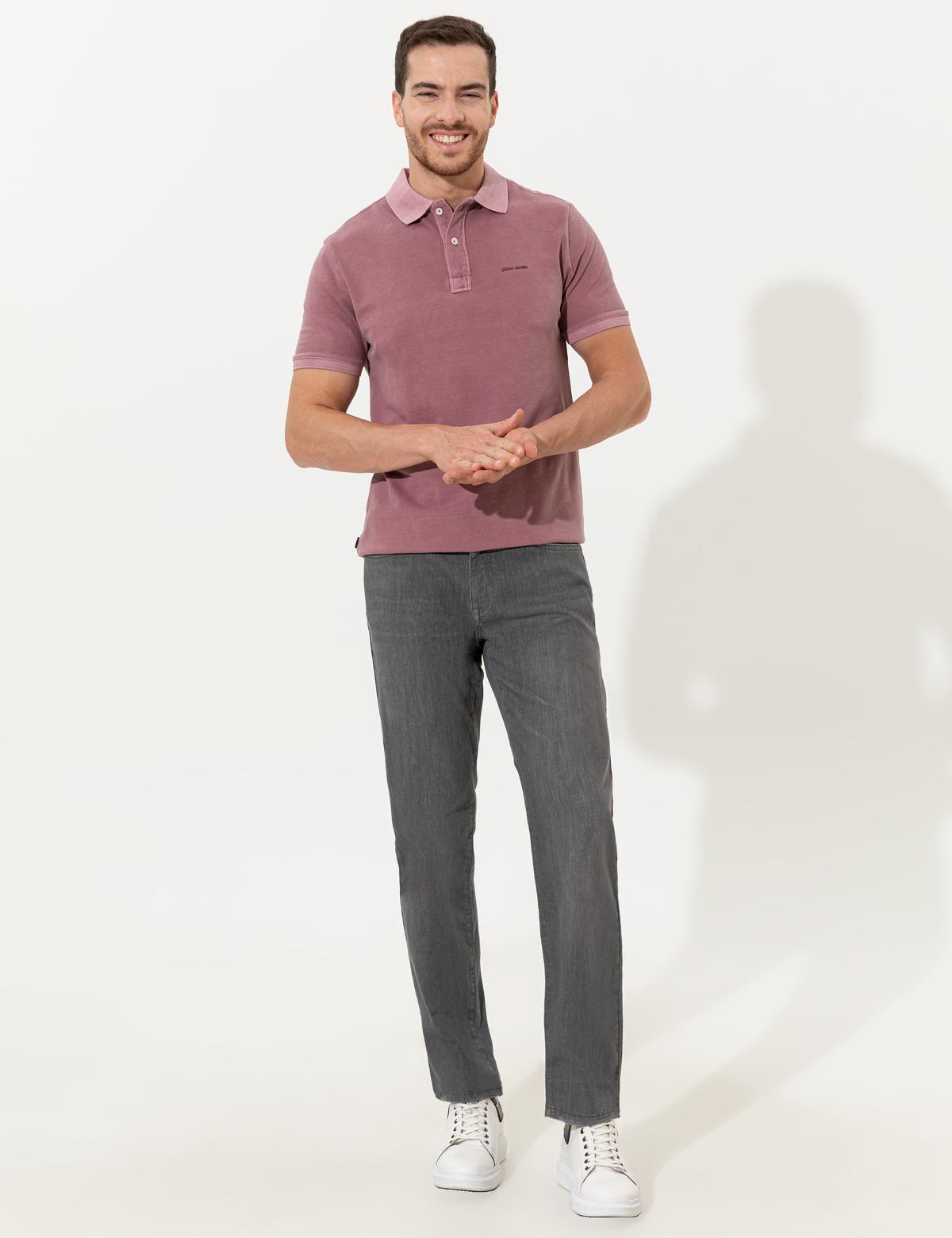 Gri Straight Fit Jean Pantolon
