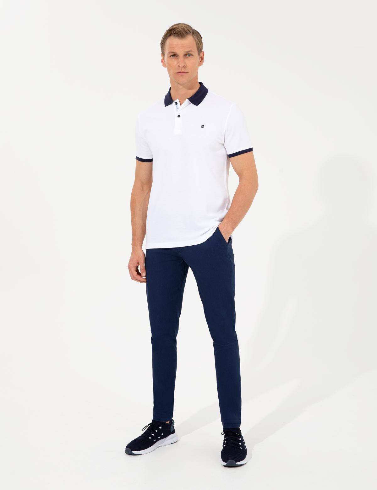 Açık Lacivert Slim Fit Kanvas Pantolon