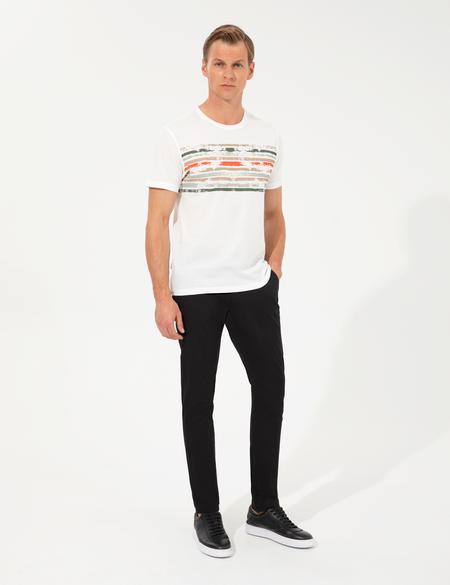 Siyah Slim Fit Chino Pantolon
