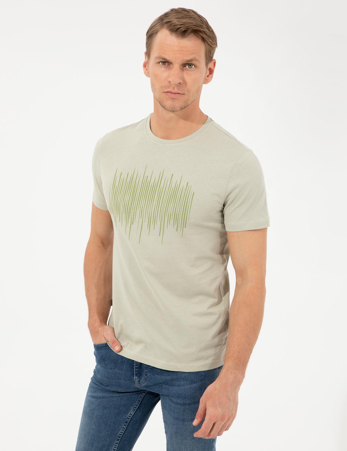 Açık Yeşil Slim Fit Tişört