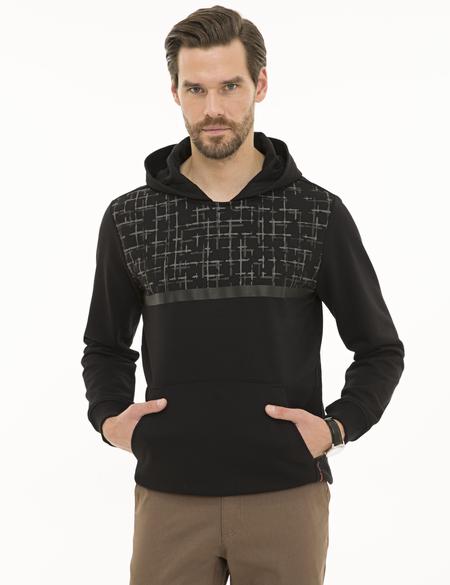 Siyah Regular Fit Sweatshirt