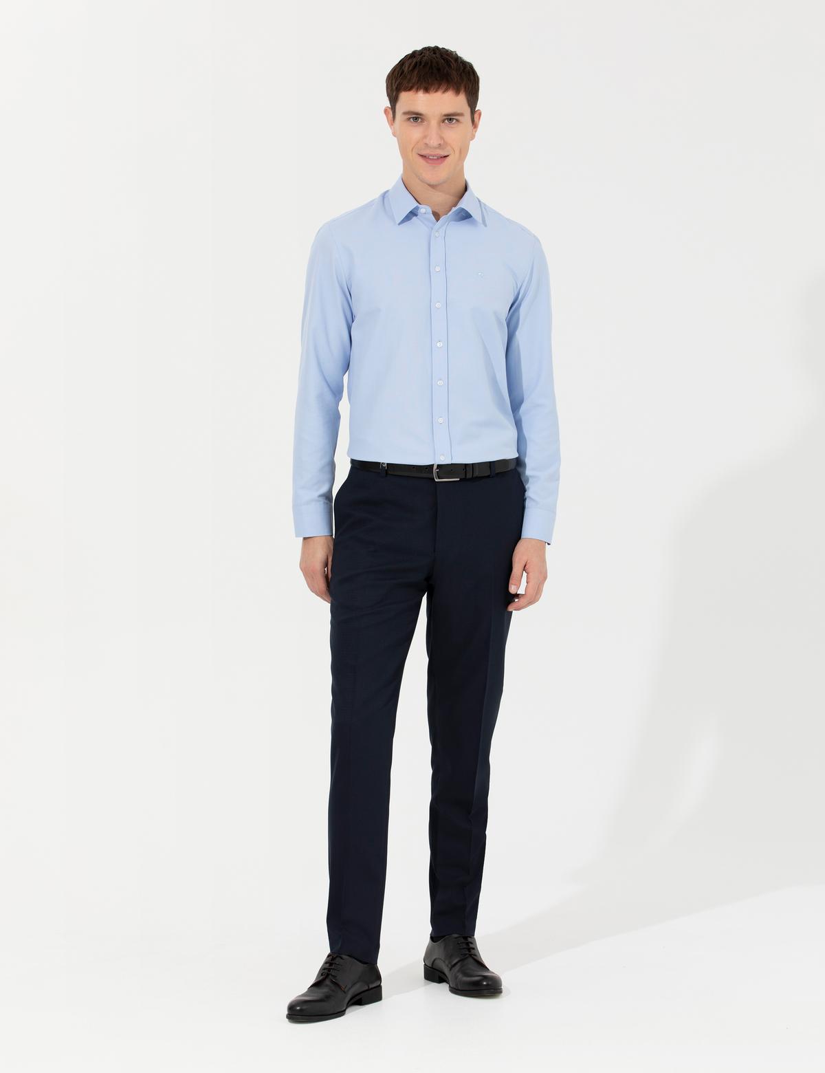 Lacivert Ex. Slim Fit Kumaş Pantolon