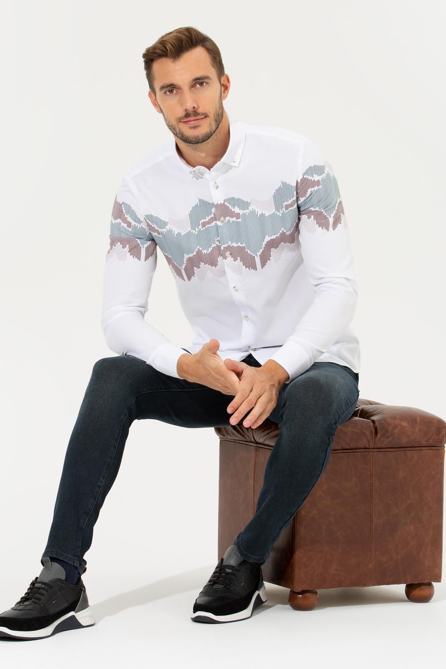 Yeşil Slim Fit Gömlek_3