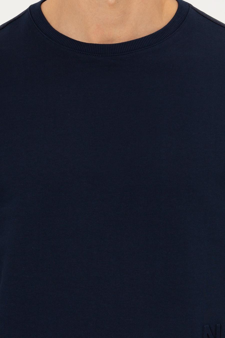Lacivert Standart Fit Sweatshirt_5