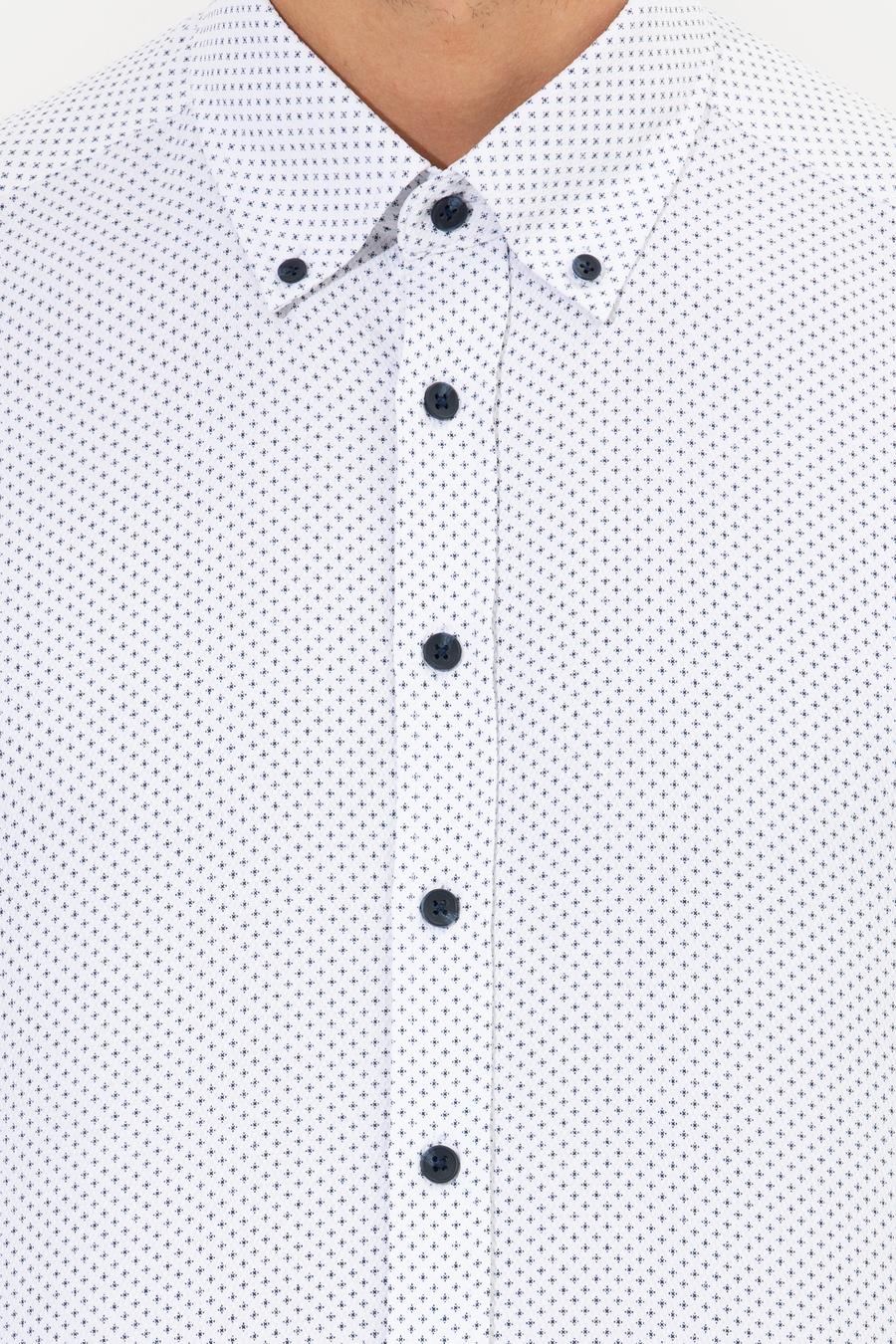 Lacivert Slim Fit Gömlek_5