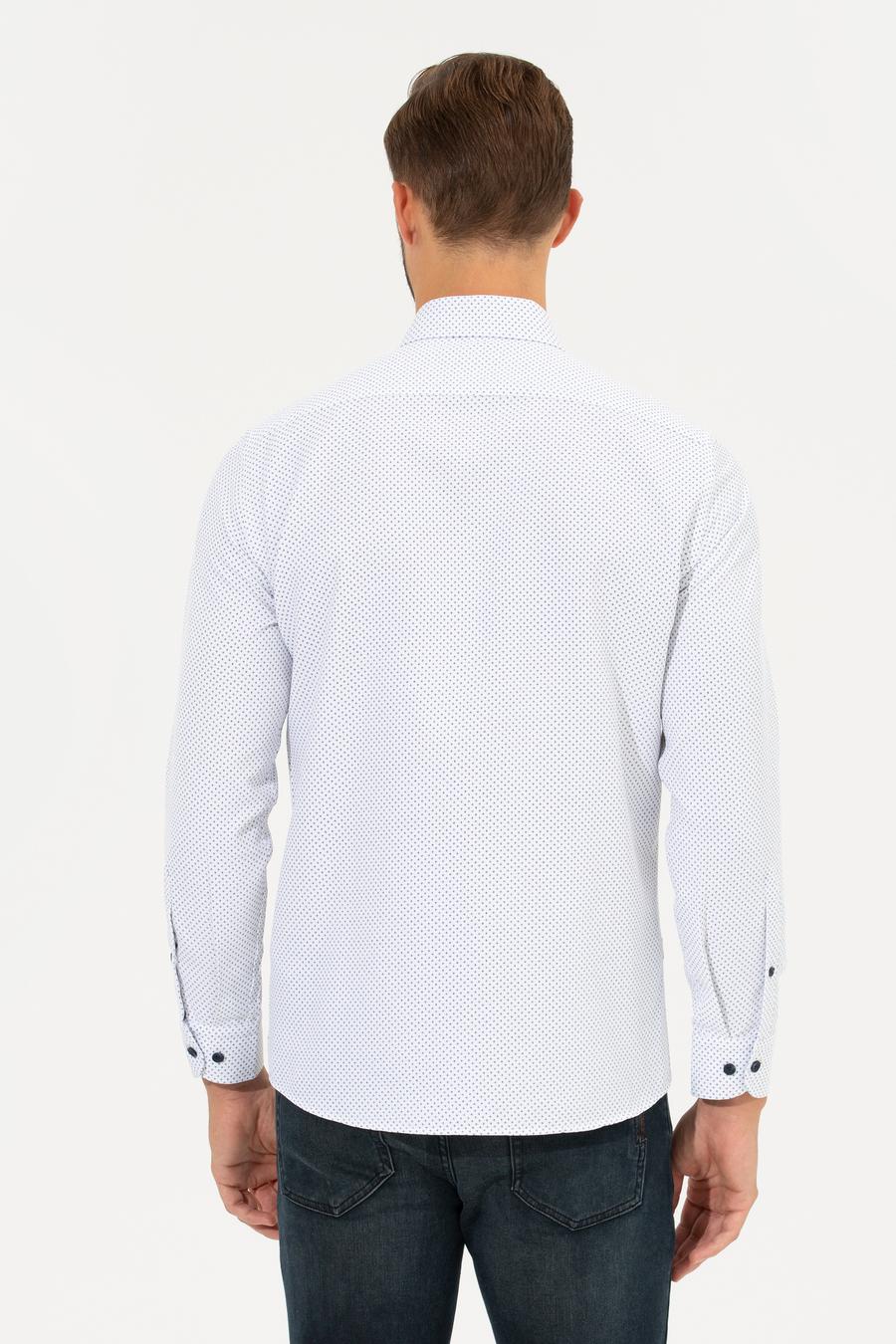 Lacivert Slim Fit Gömlek_4