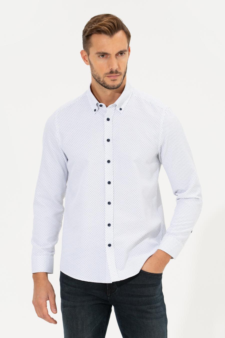 Lacivert Slim Fit Gömlek_2