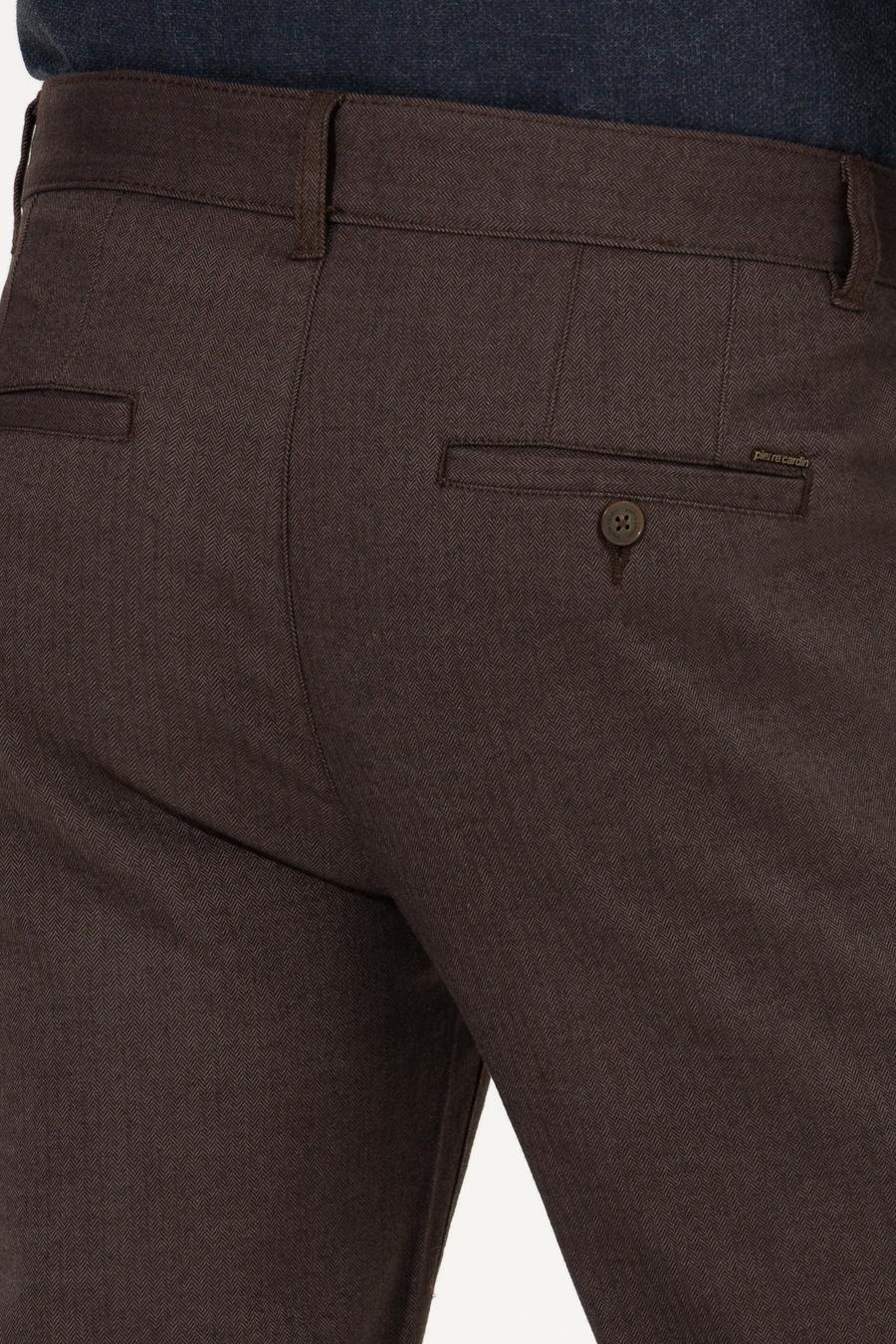 Kahverengi Regular Fit Chino Pantolon_6
