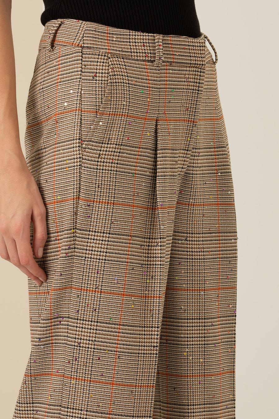 Camel Wide Flare Fit Pantolon_4