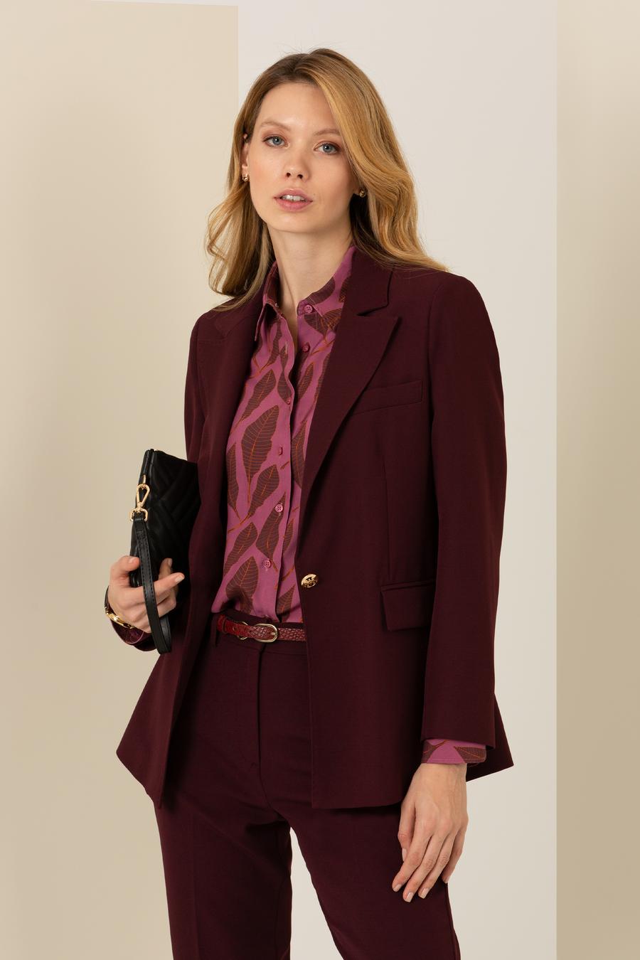 Bordo Regular Fit Ceket_1