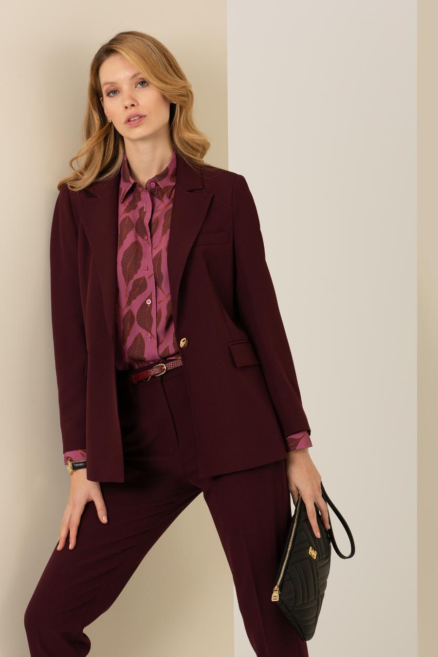 Bordo Regular Fit Ceket_3