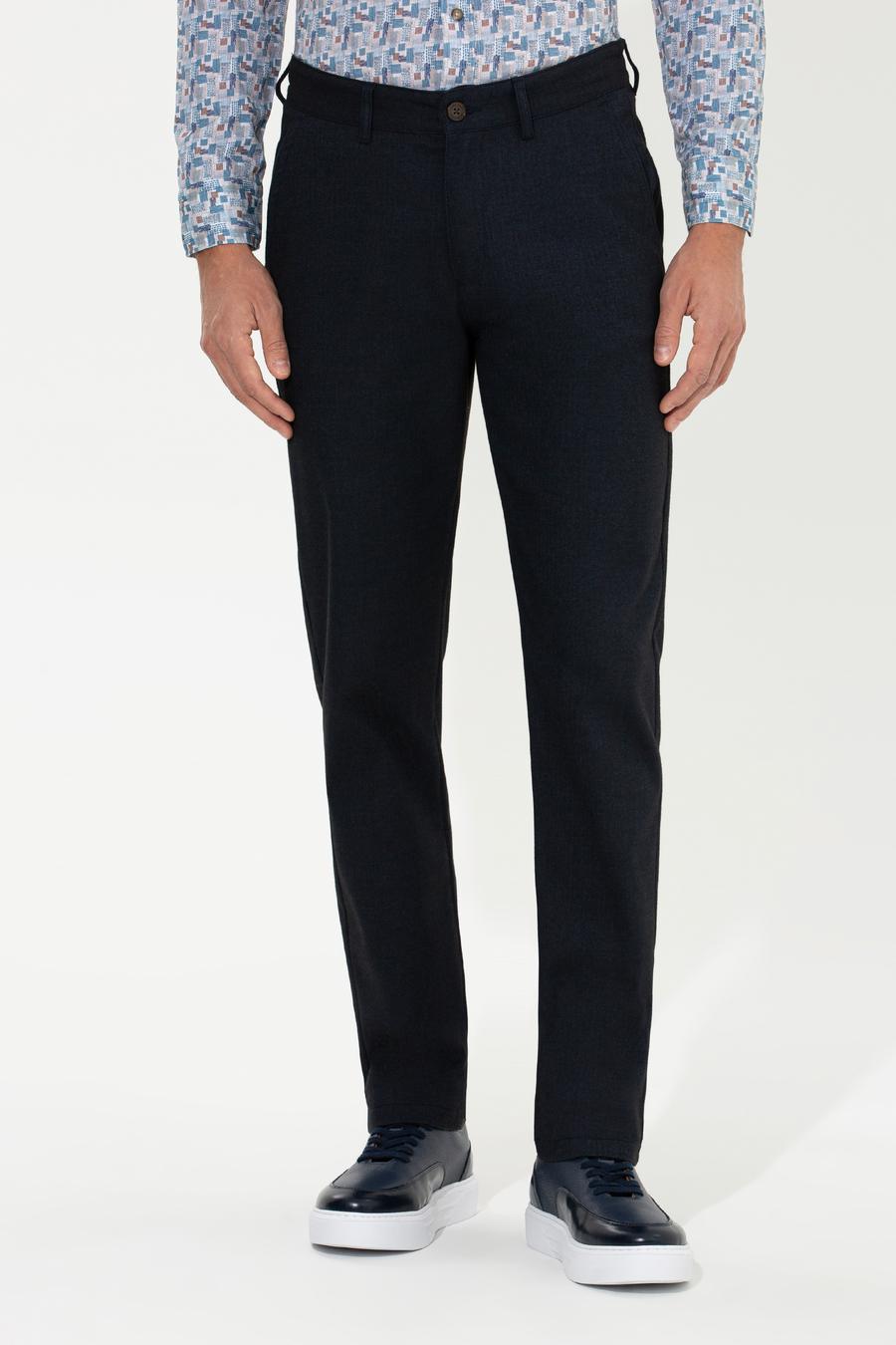 Lacivert Regular Fit Chino Pantolon_1