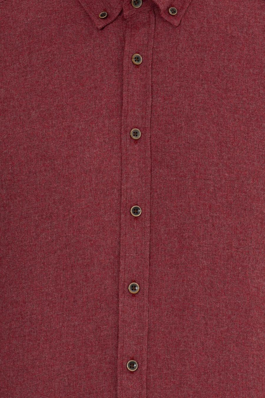 Bordo Regular Fit Gömlek_5