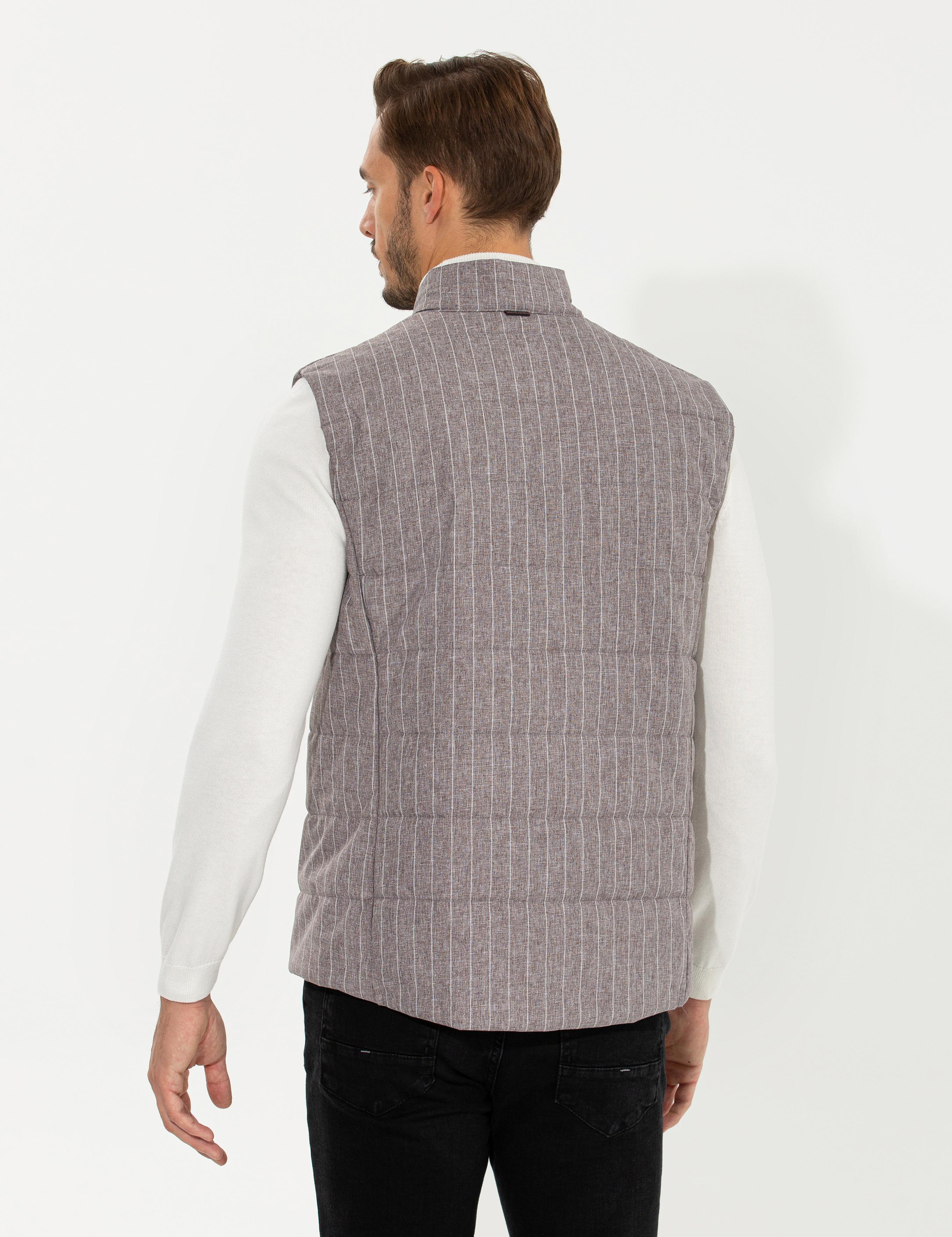 Gri Slim Fit Yelek