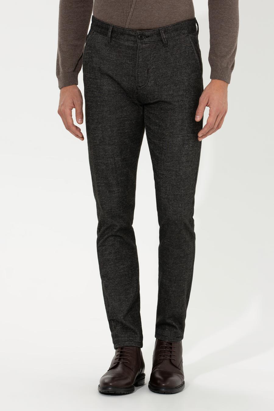 Antrasit Slim Fit Chino Pantolon_1