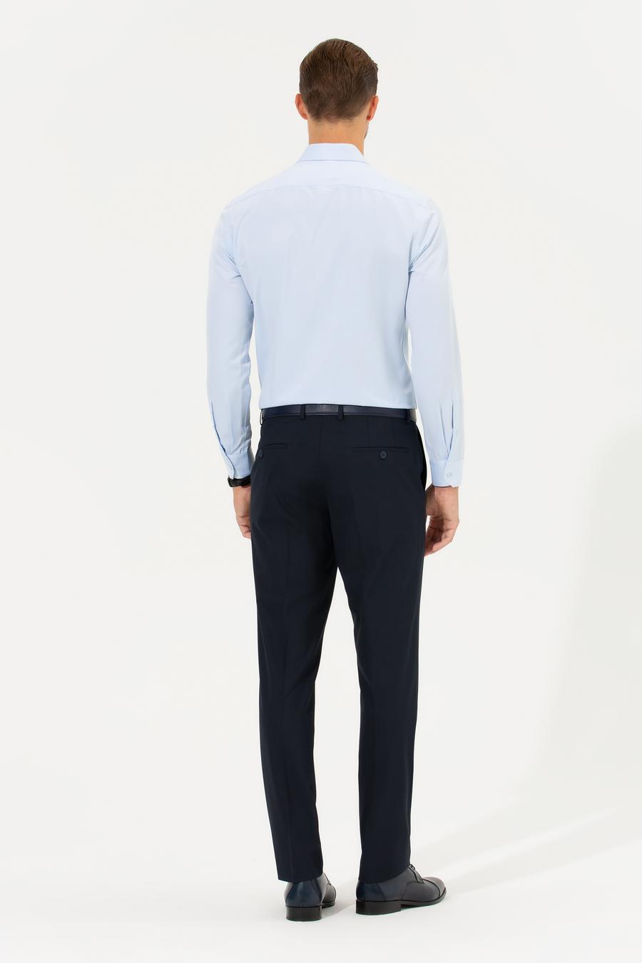 Lacivert Slim Fit Pantolon_3
