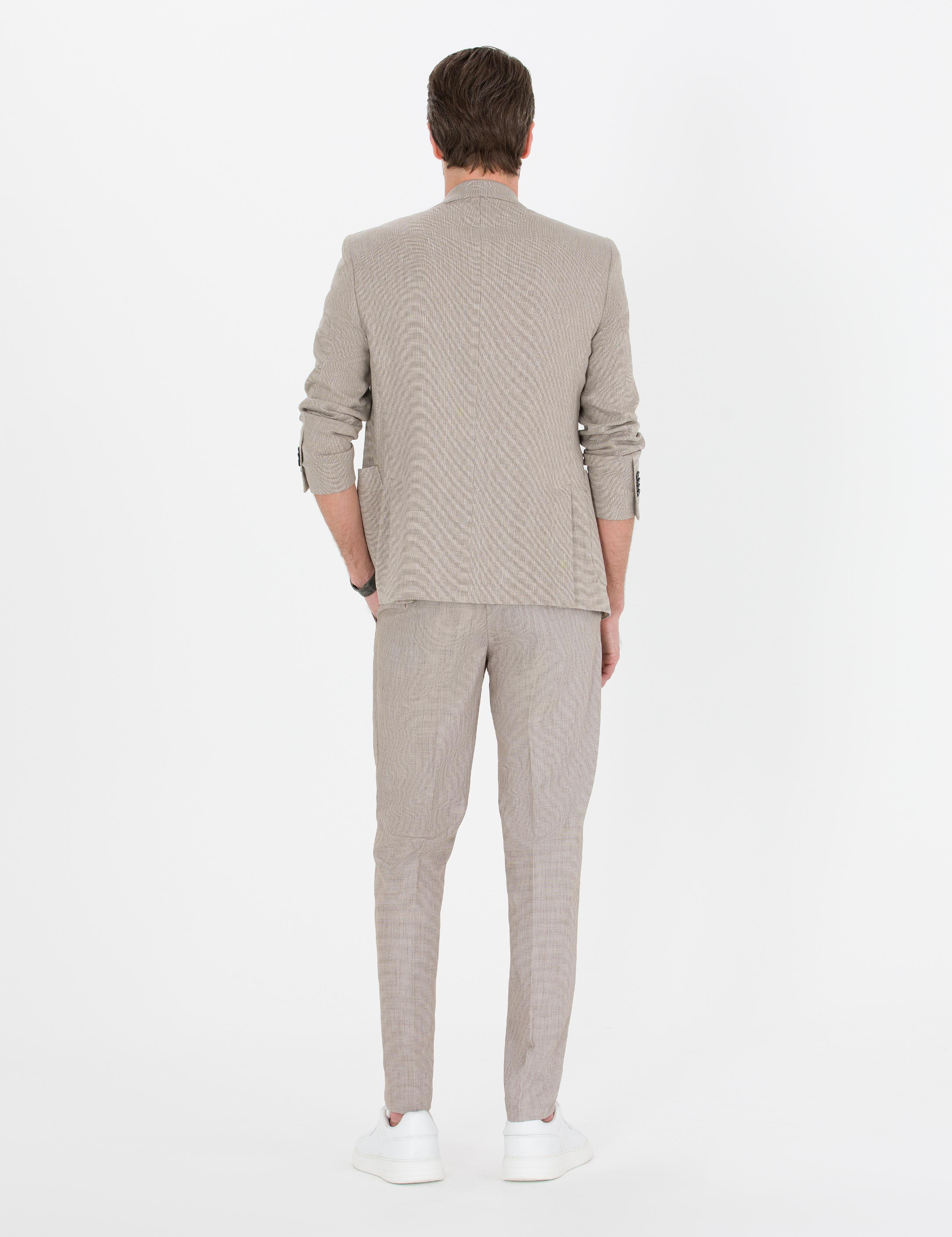 Açık Kahverengi Ex. Slim Fit Kumaş Pantolon