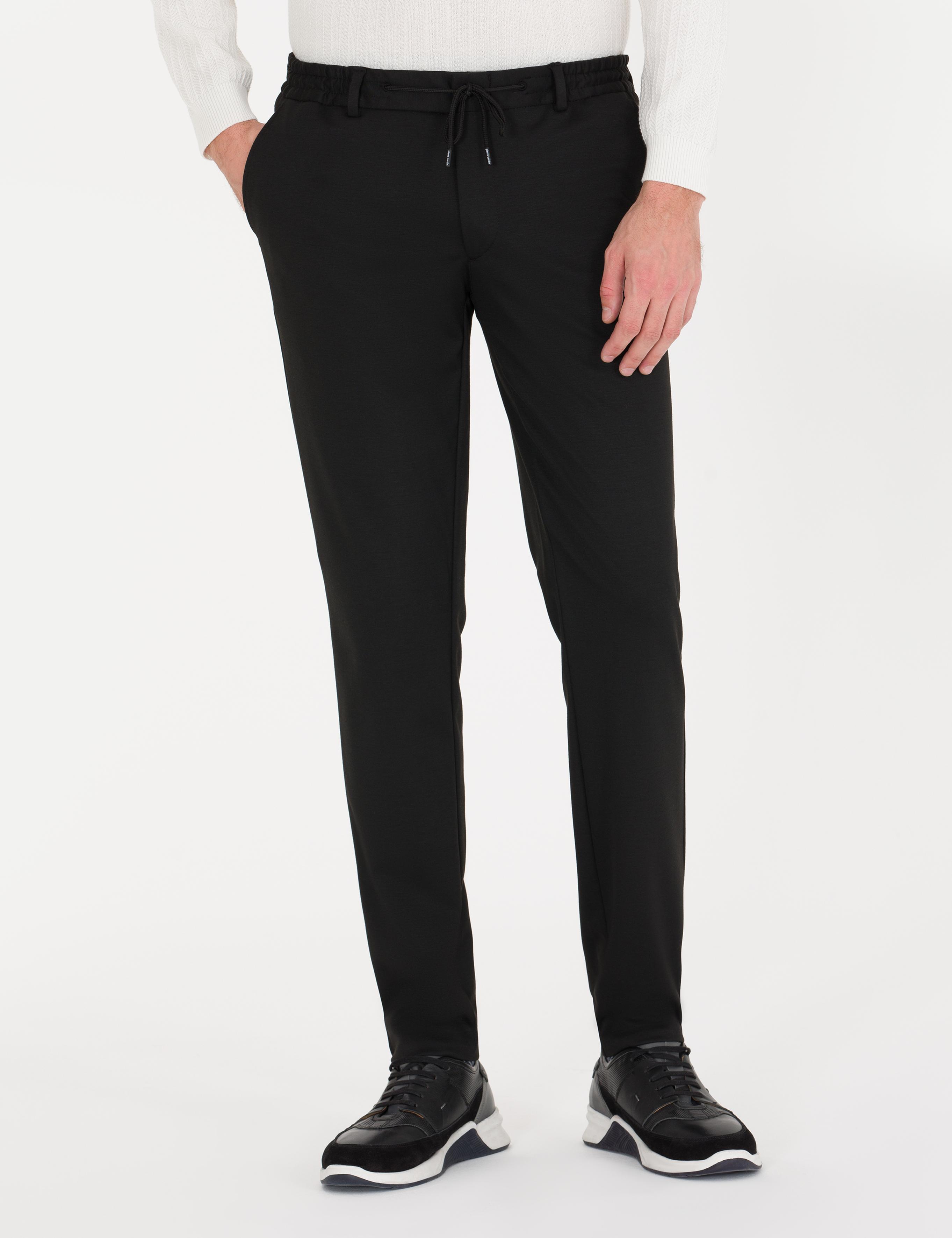 Siyah Ex. Slim Fit Kumaş Pantolon