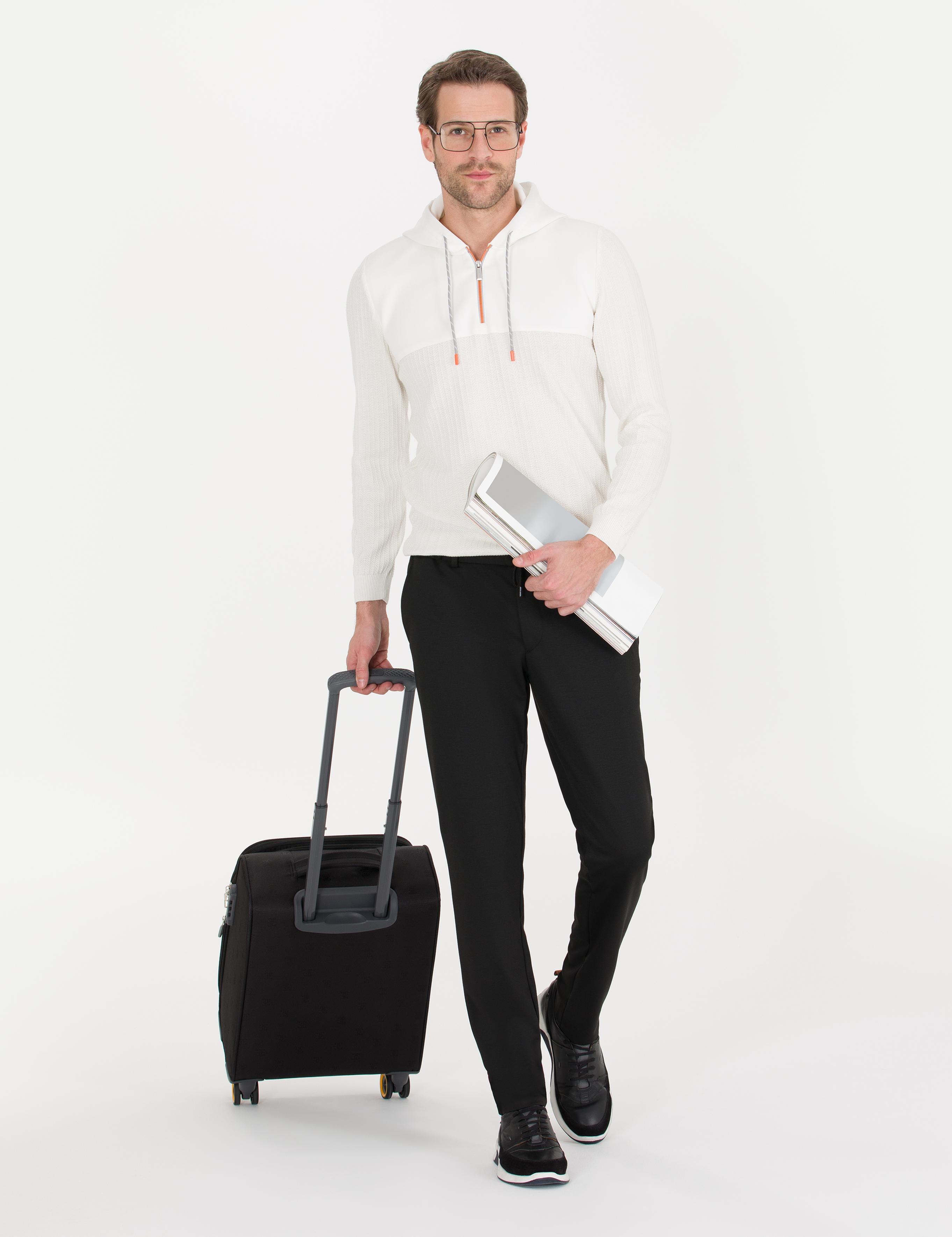 Siyah Ex. Slim Fit Kumaş Pantolon