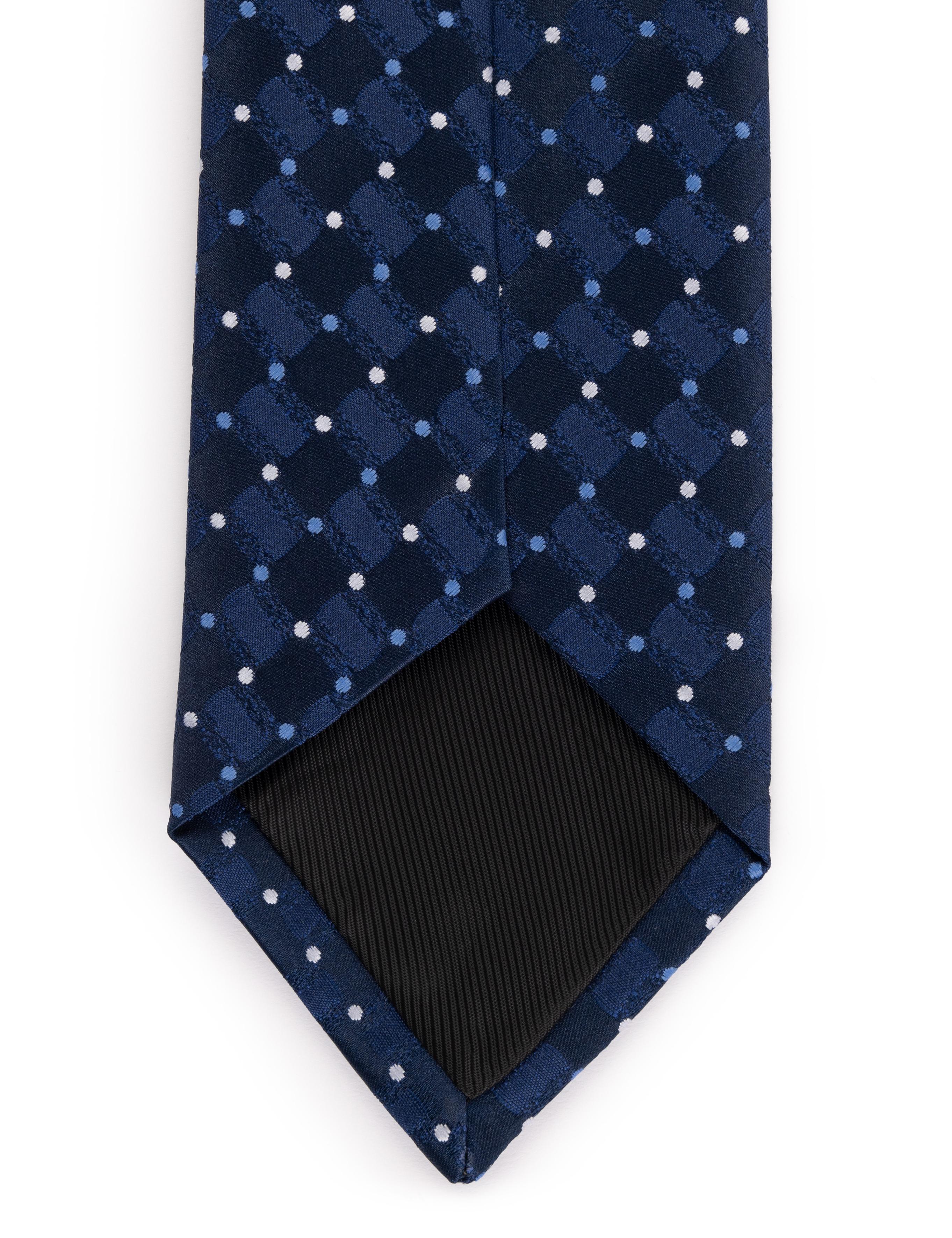 Lacivert 3'lü Kravat Mendil Set