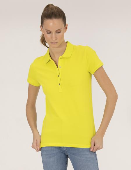 Yeşil Slim Fit Polo Yaka Basic Tişört