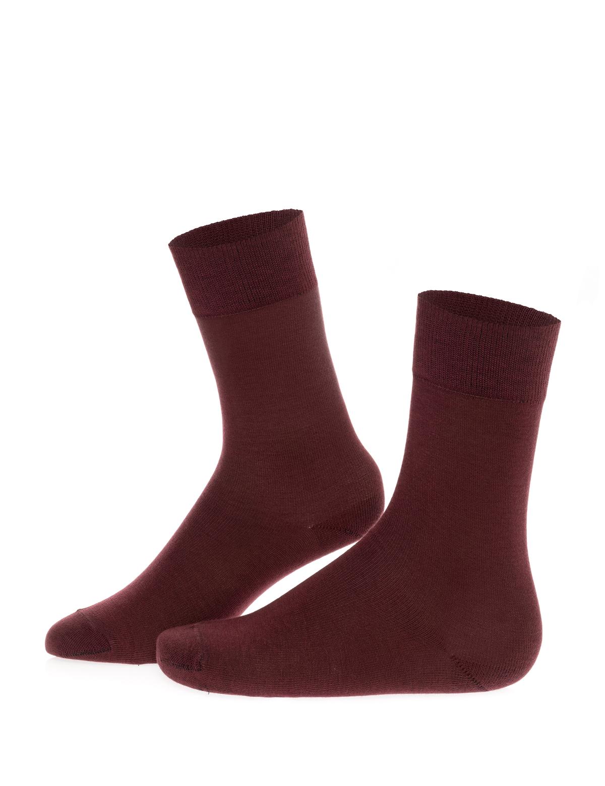Erkek Bordo Çorap