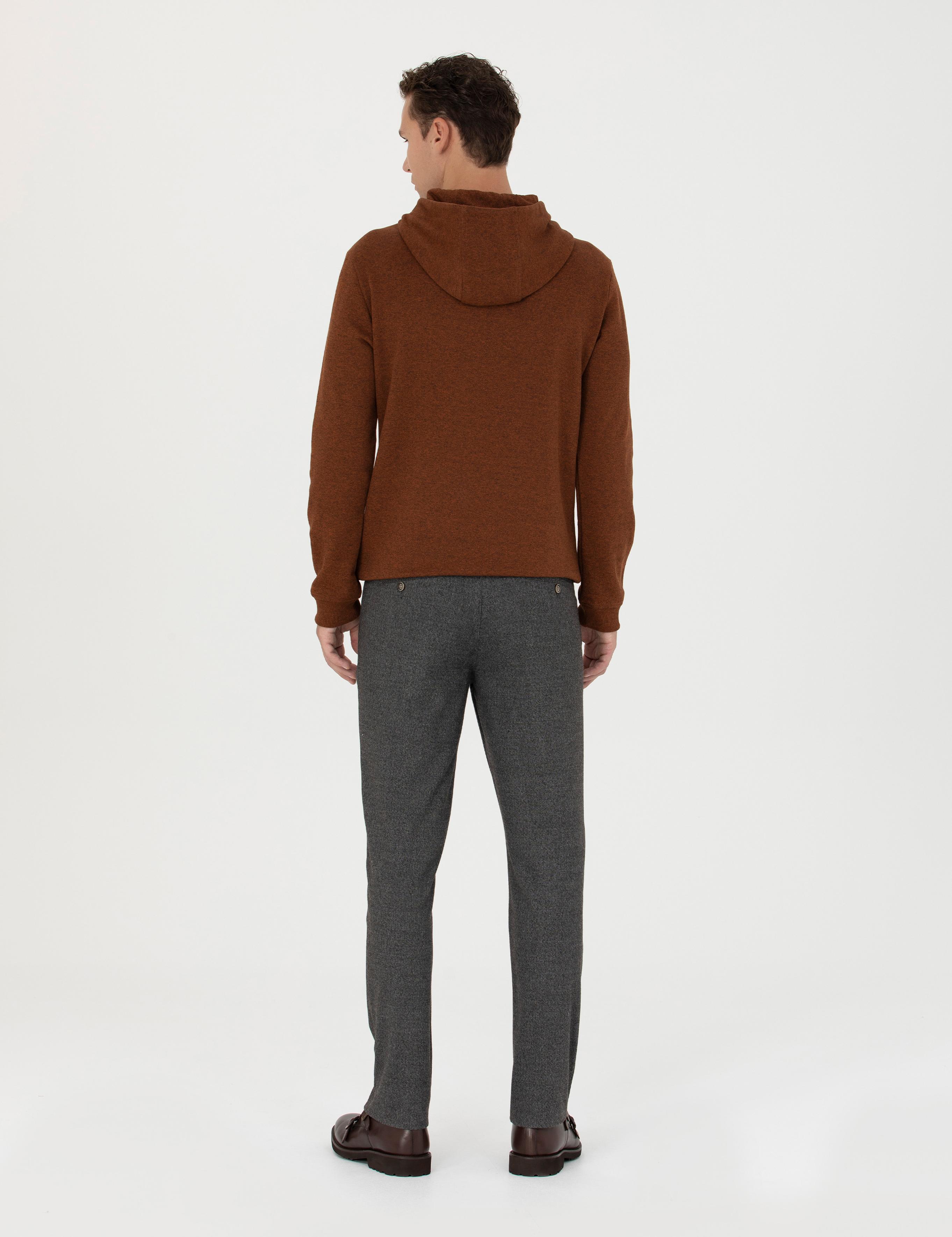 Kahverengi Ex. Slim Fit Kumaş Pantolon