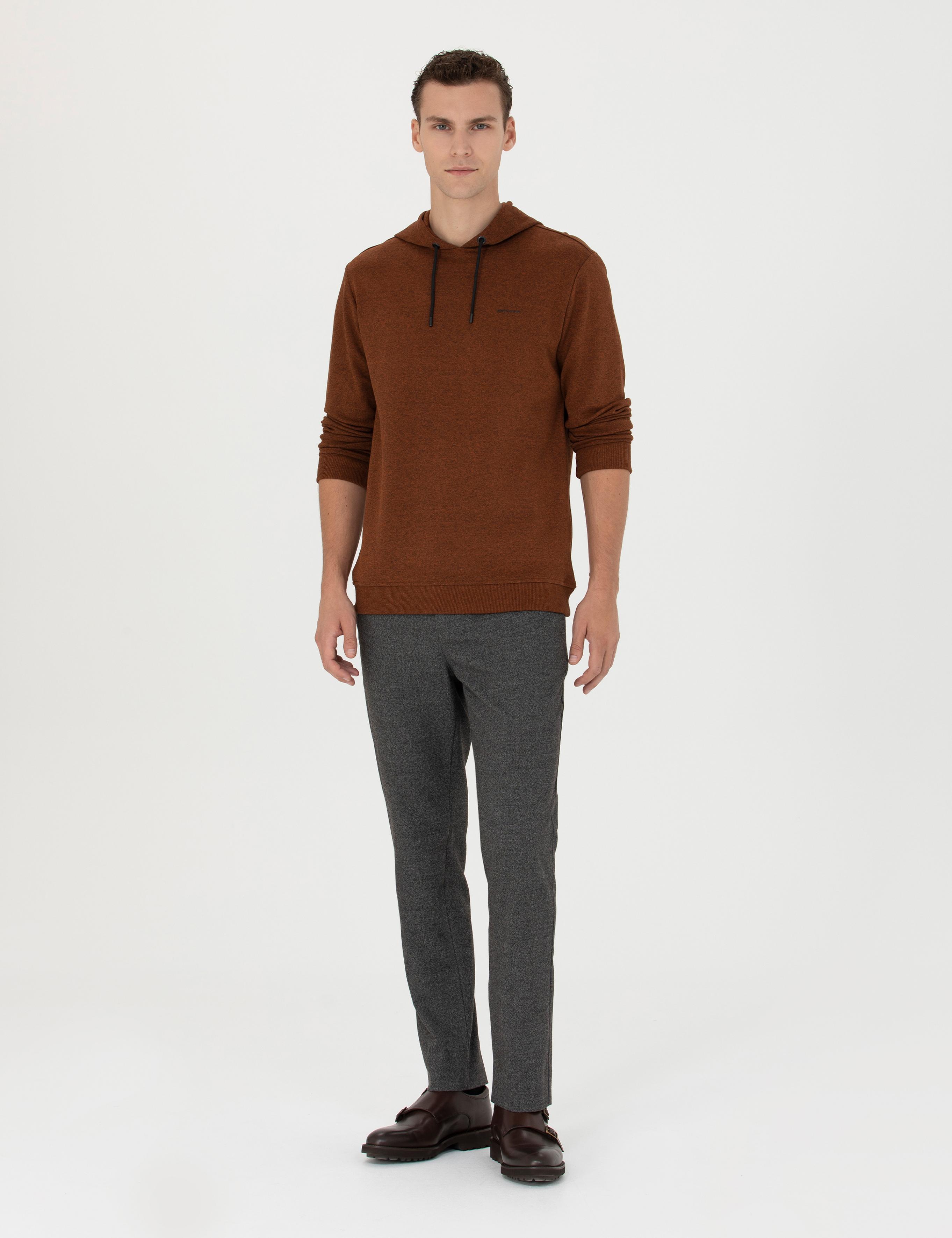 Kahverengi Ex. Slim Fit Kumaş Pantolon