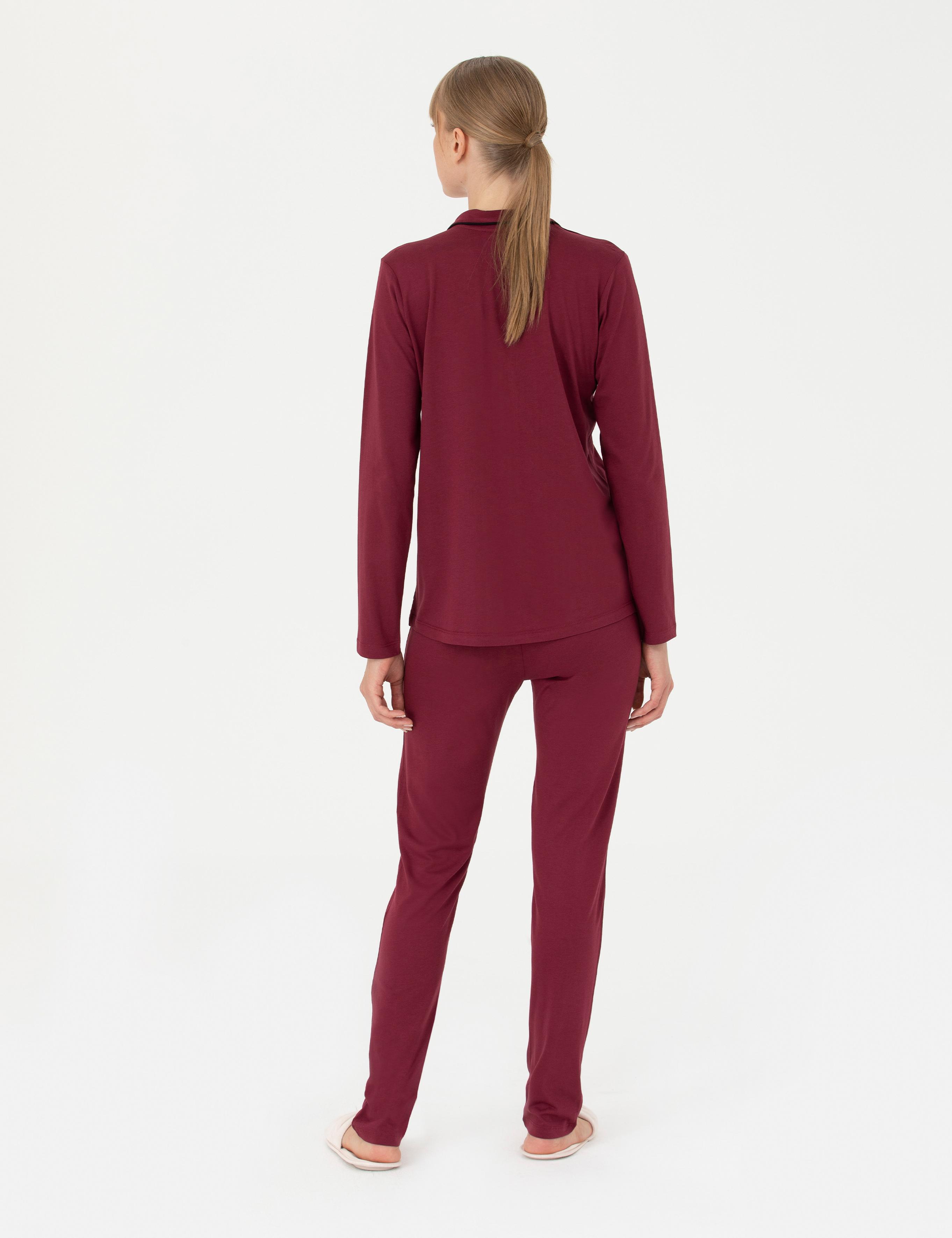 Bordo Pijama Takımı