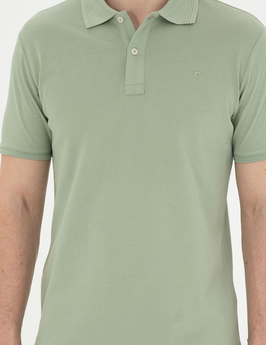 Yeşil Slim Fit Basic Tişört_5