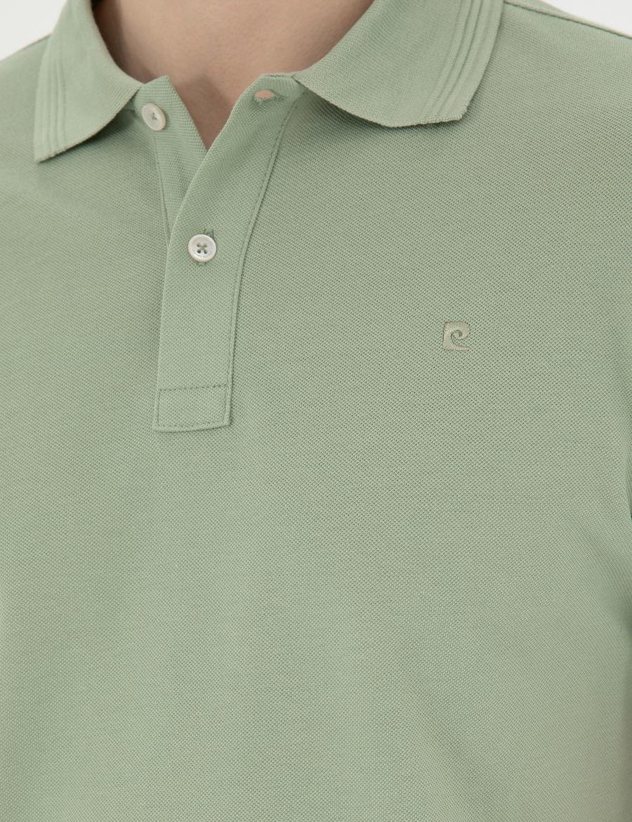 Yeşil Slim Fit Basic Tişört_6