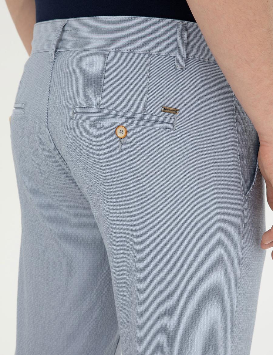 Açık Mavi Slim Fit Kanvas Pantolon_6