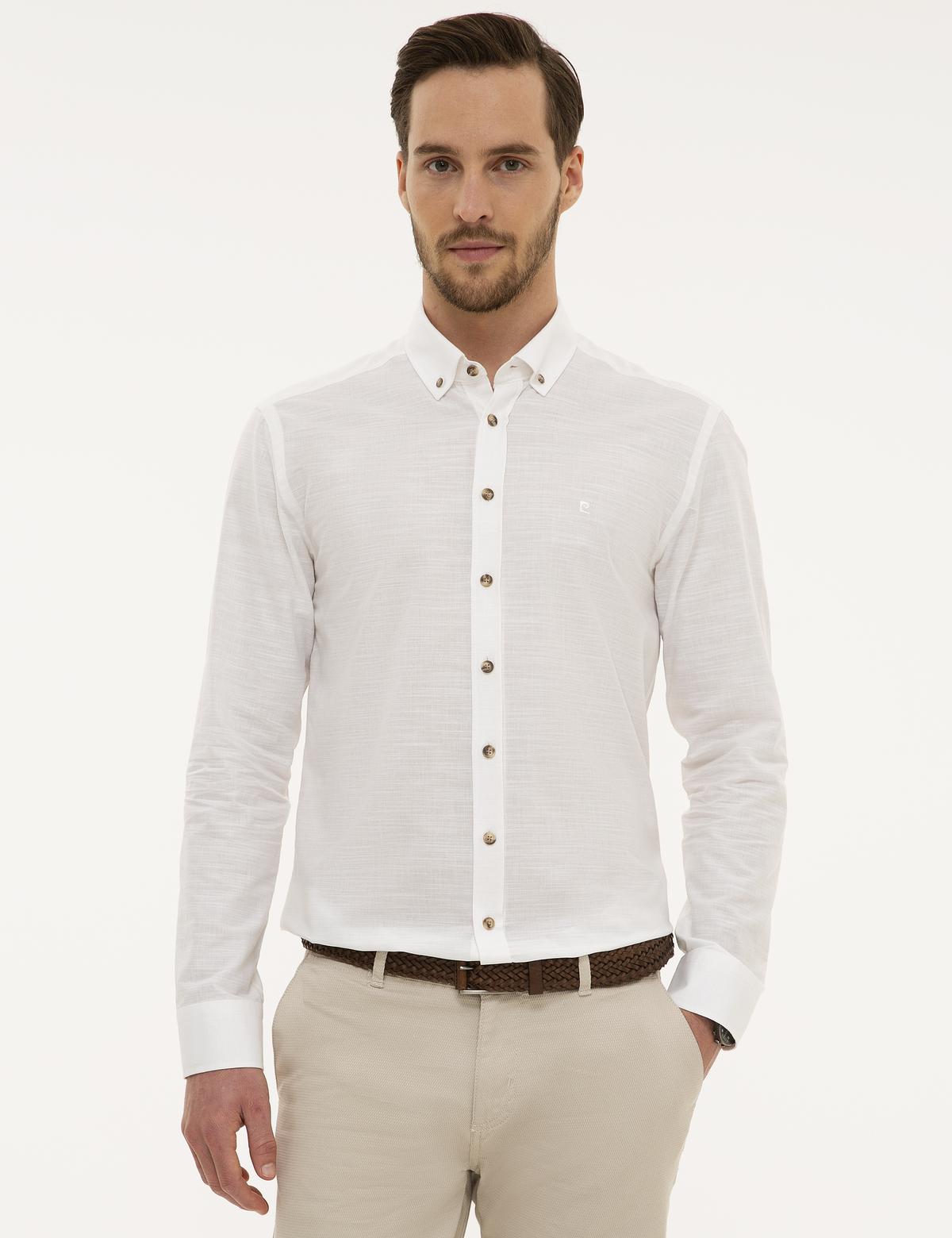 Beyaz Slim Fit Gömlek