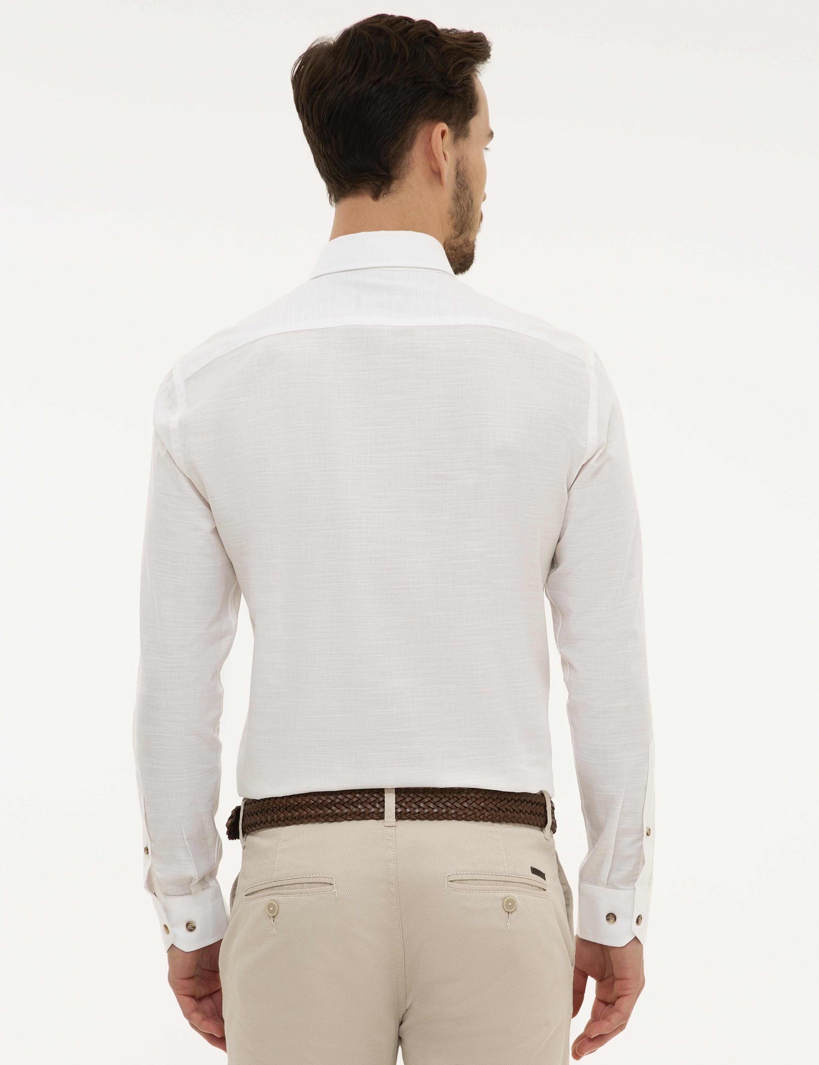 Beyaz Slim Fit Gömlek