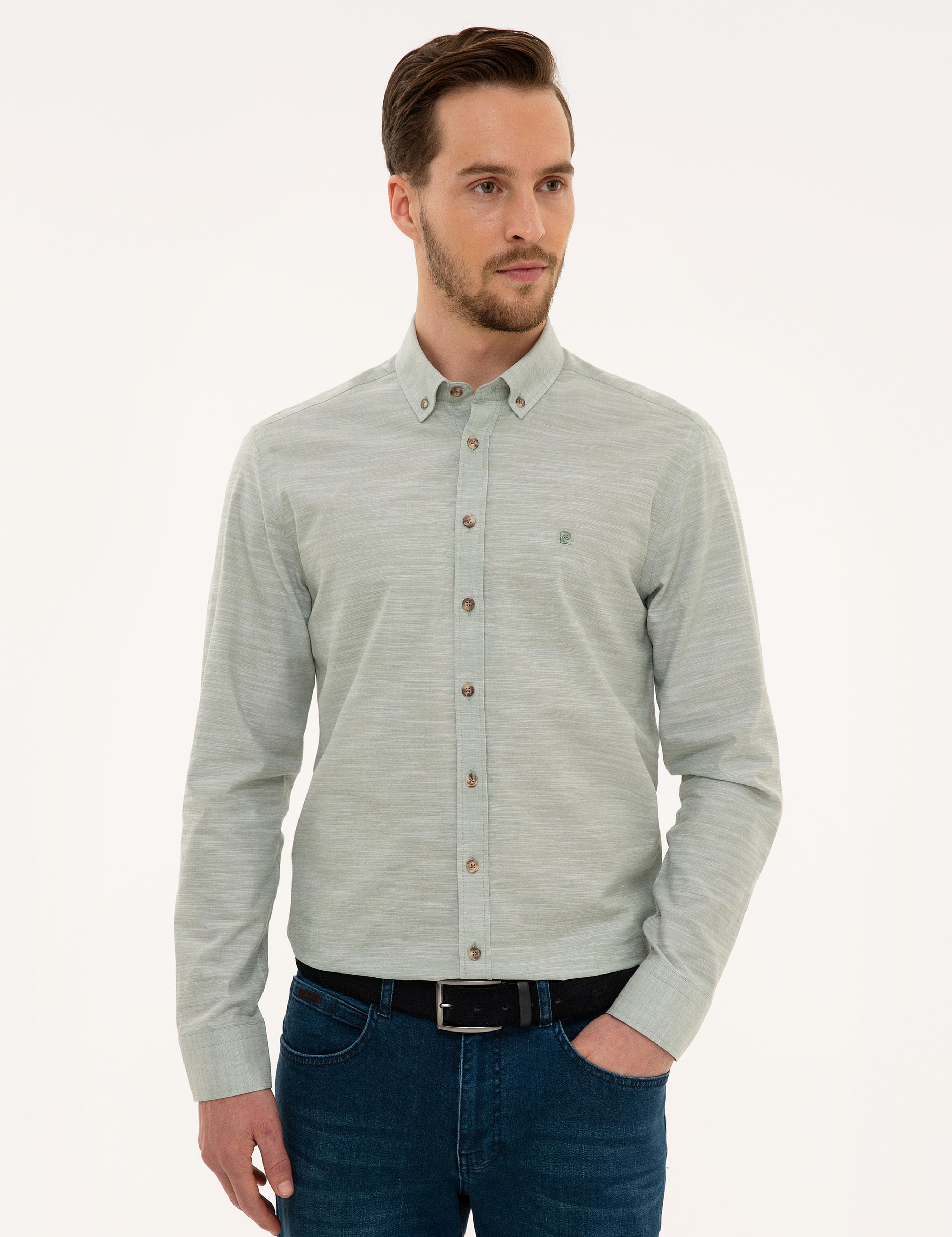 Yeşil Slim Fit Gömlek