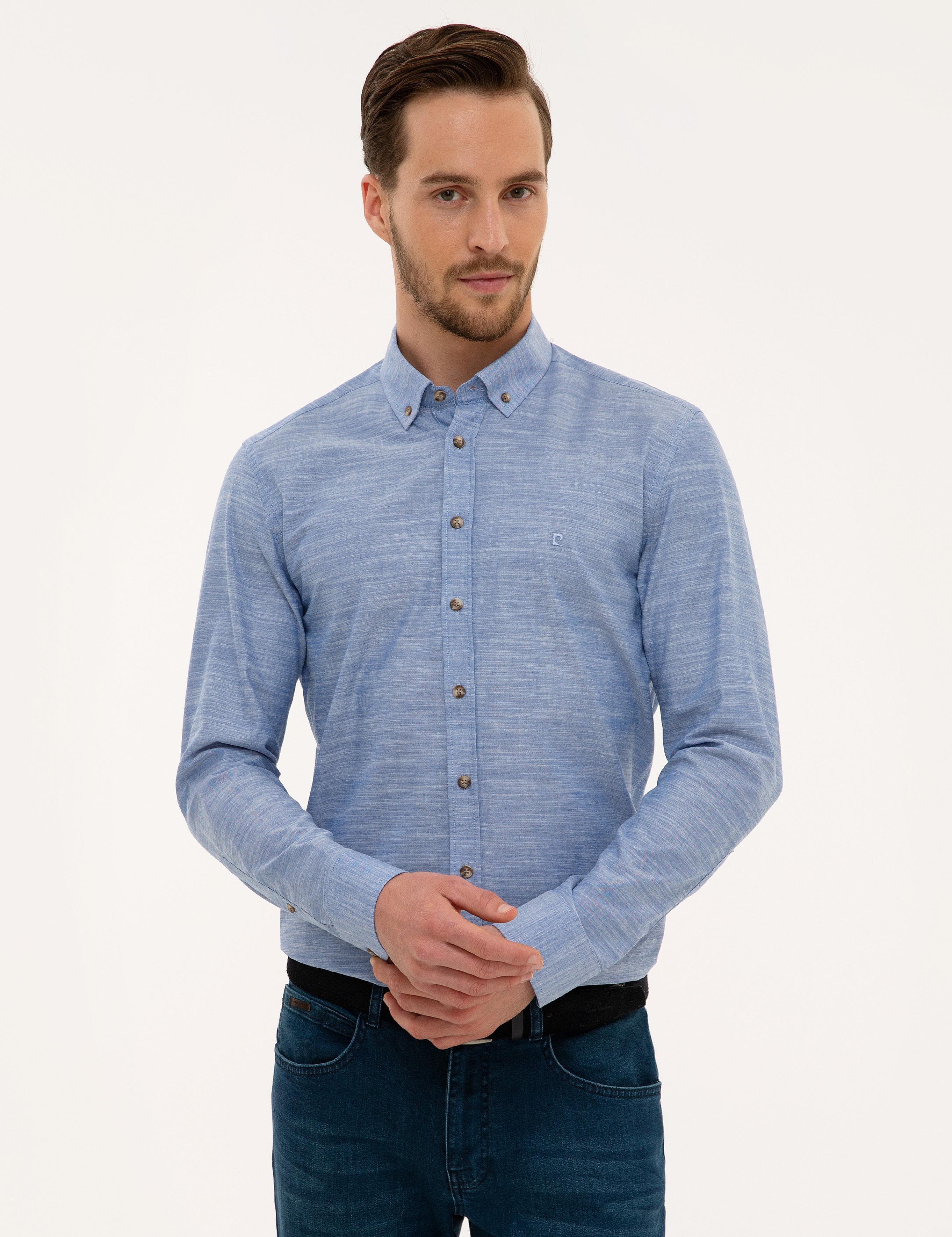 Mavi Slim Fit Gömlek