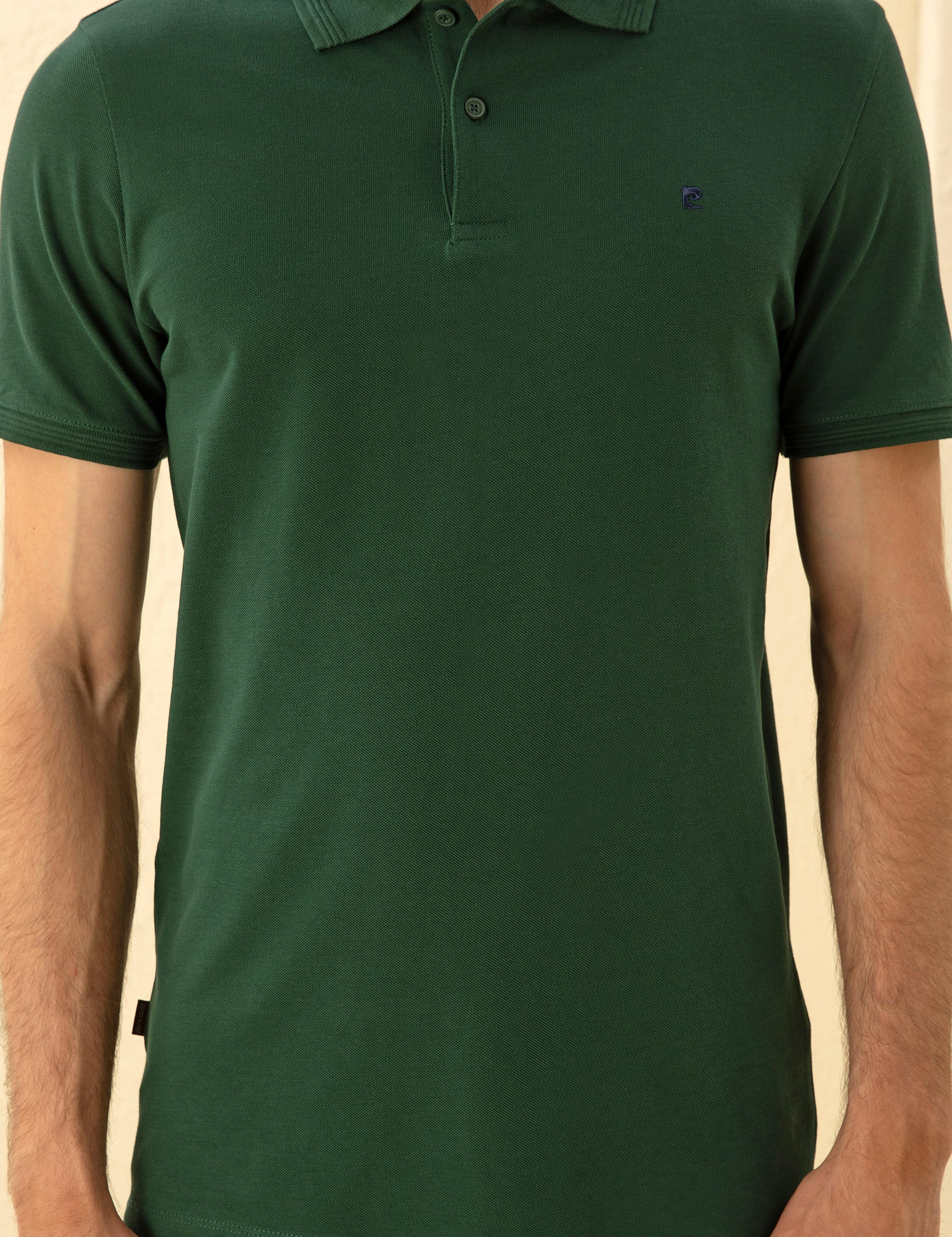 Koyu Yeşil Slim Fit Basic Tişört