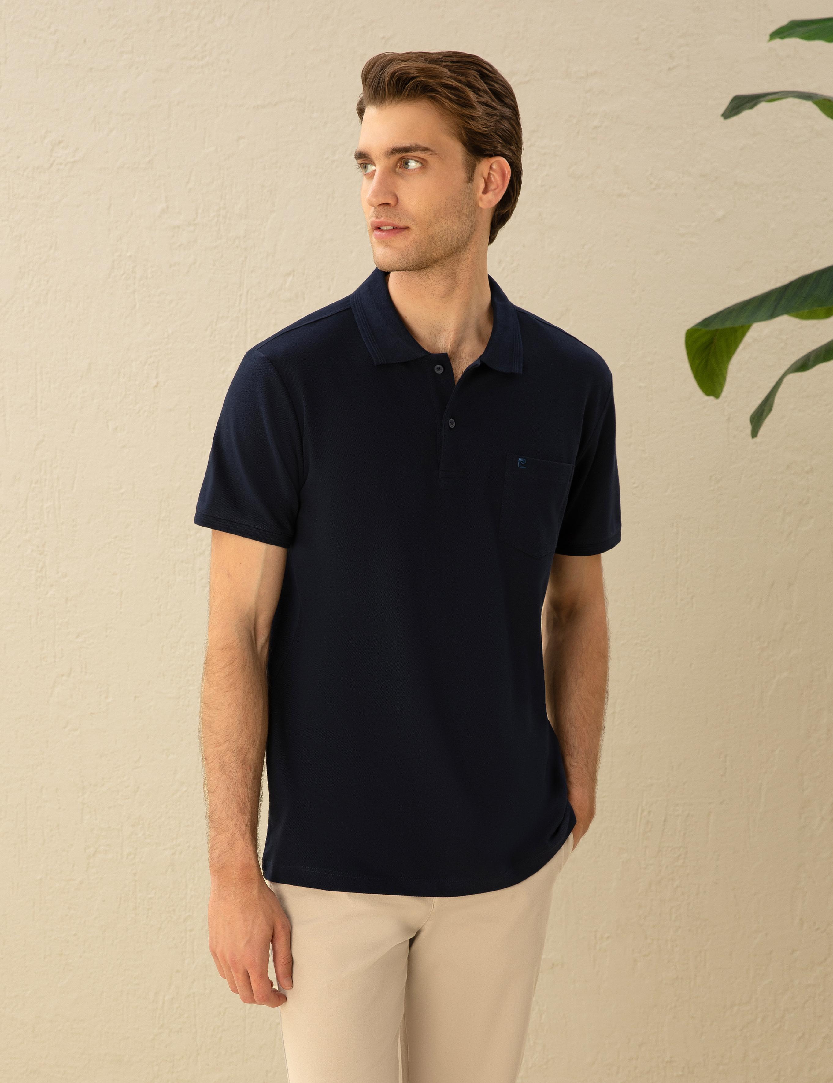 Lacivert Regular Fit Basic Tişört