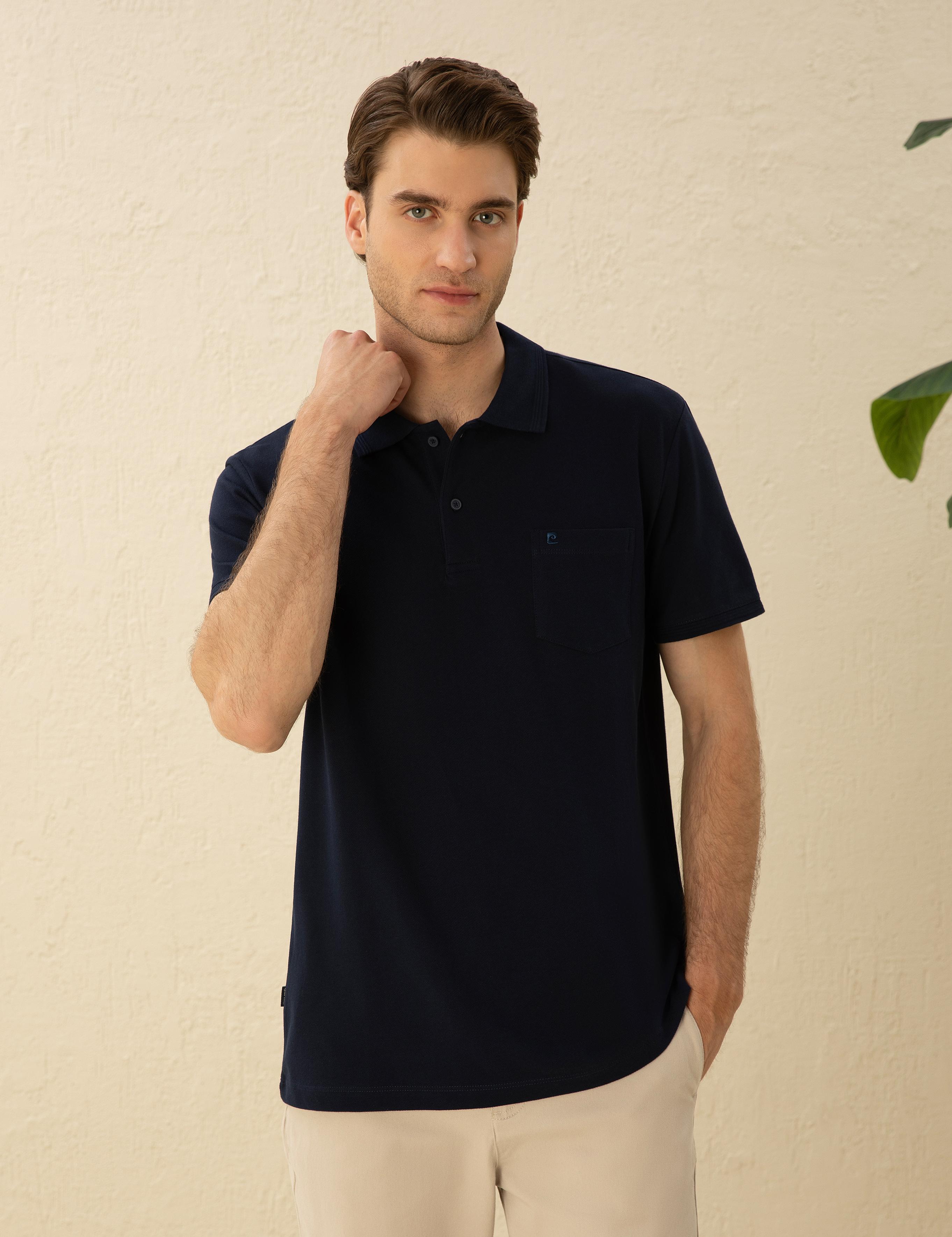 Lacivert Regular Fit Basic Tişört