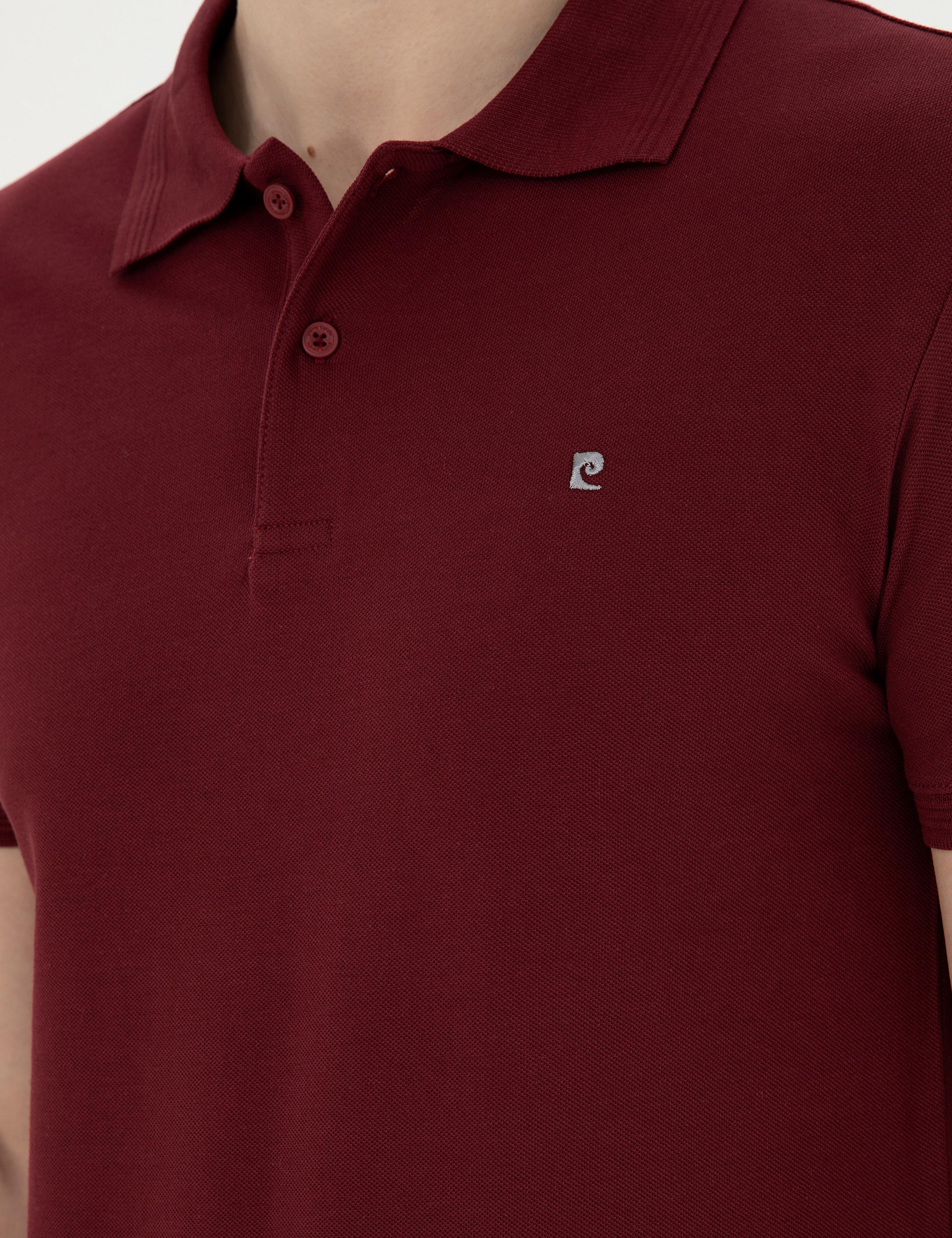 Bordo Slim Fit Basic Tişört