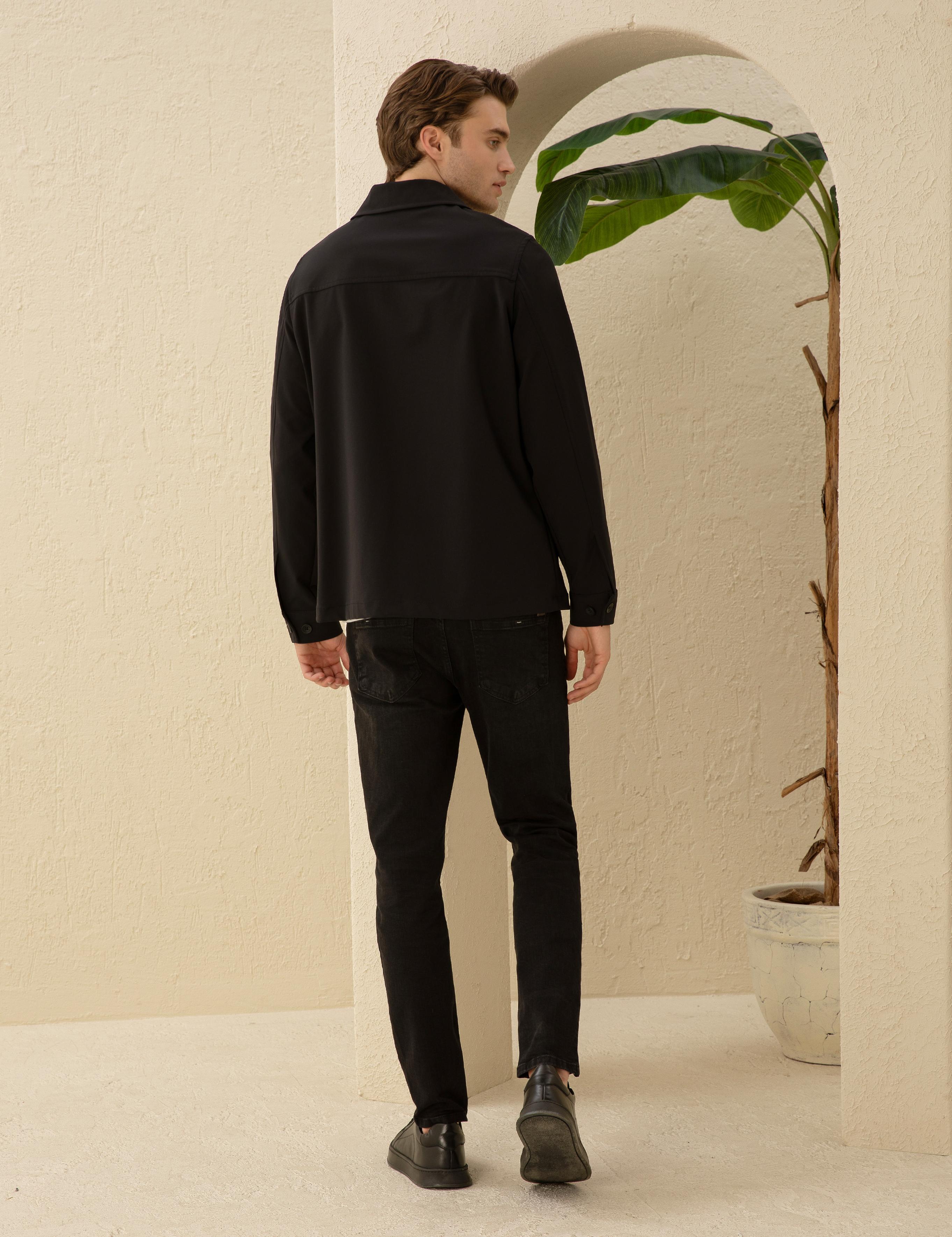 Siyah Slim Fit Jean Pantolon