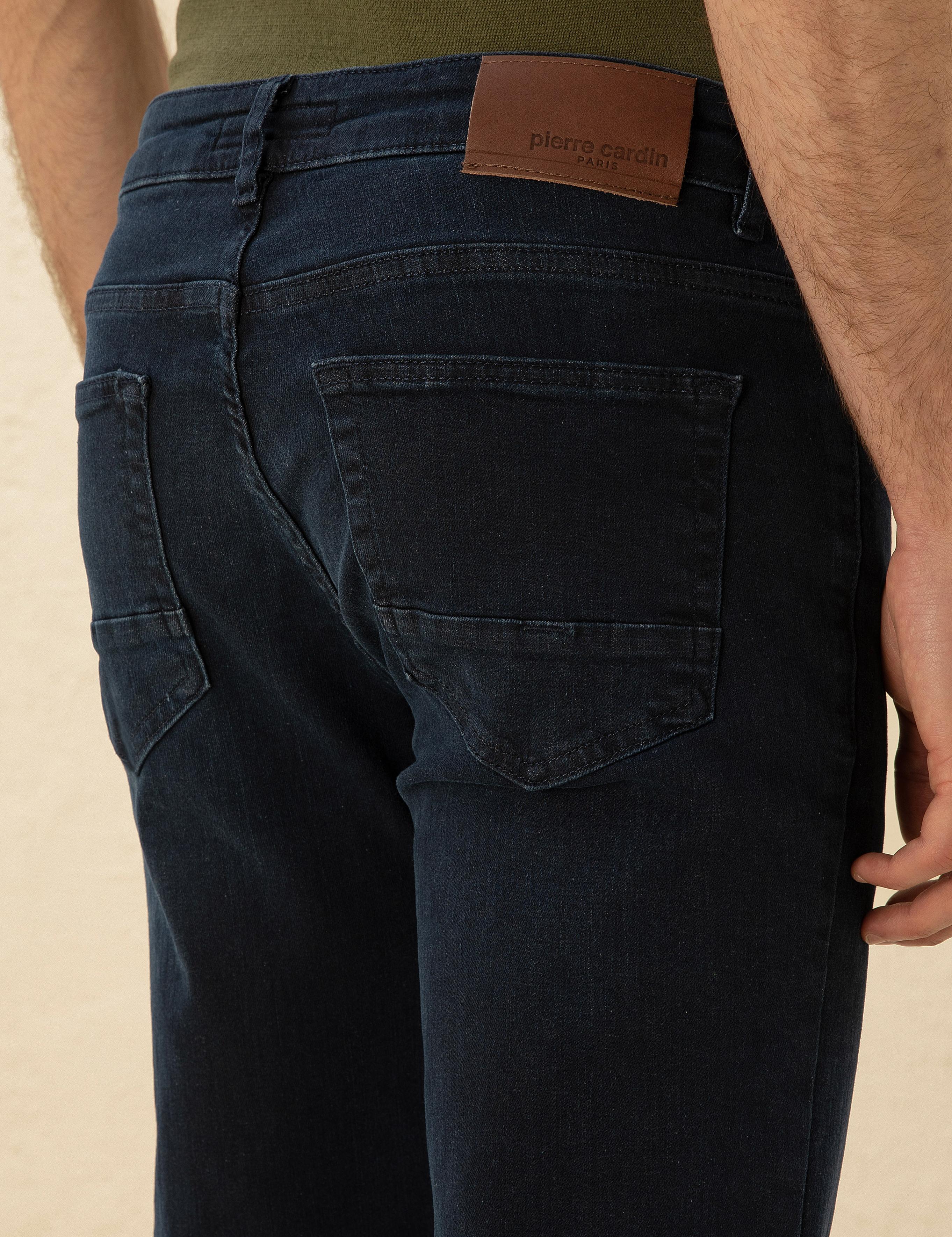 Koyu Lacivert Slim Fit Jean Pantolon